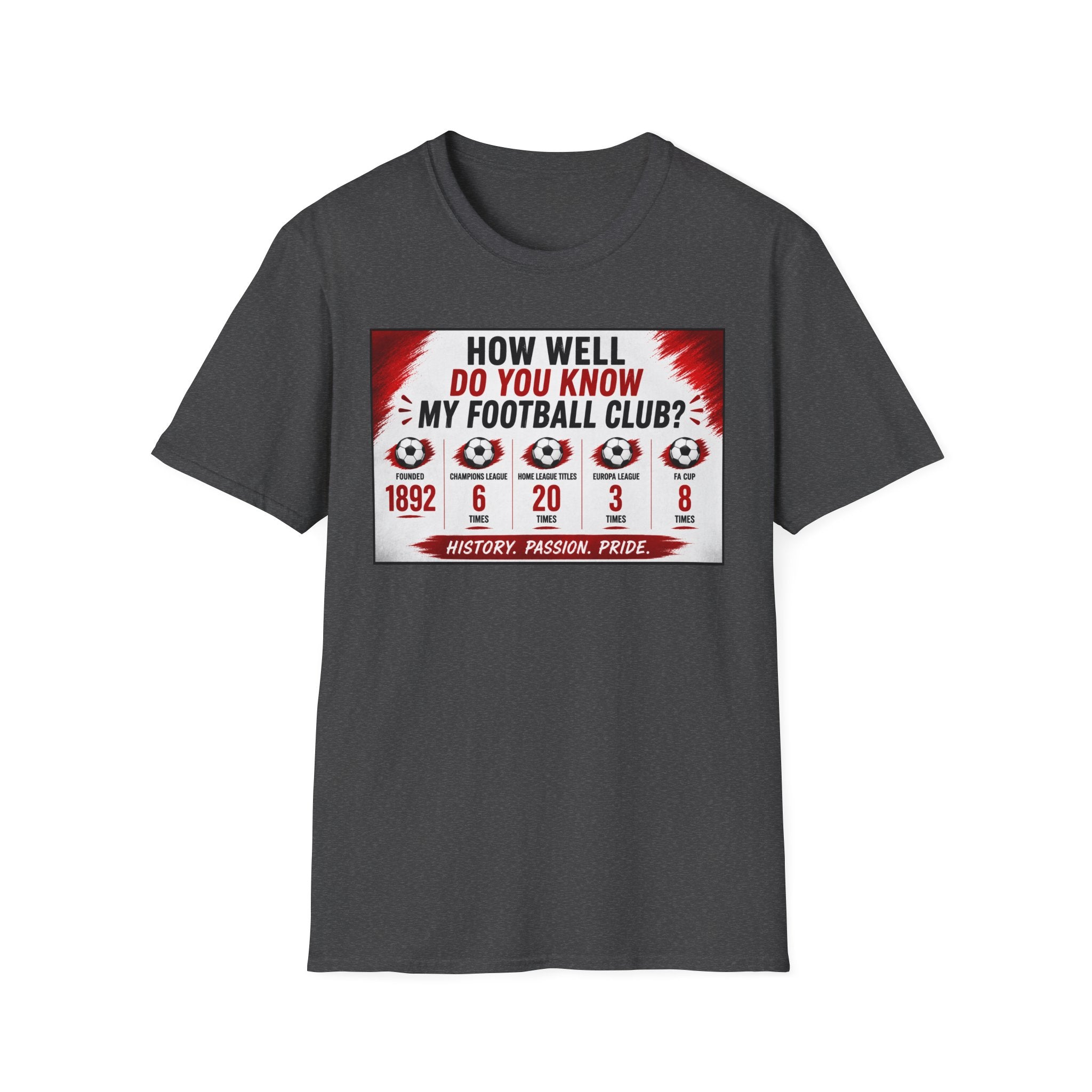 How Well Do You Know My Football Club? T-Shirt — Fan Trivia Graphic Tee