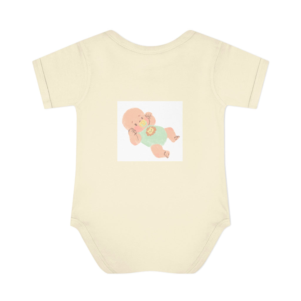 Luminous Baby Bodysuit — Cute Sleeping Infant Graphic Onesie