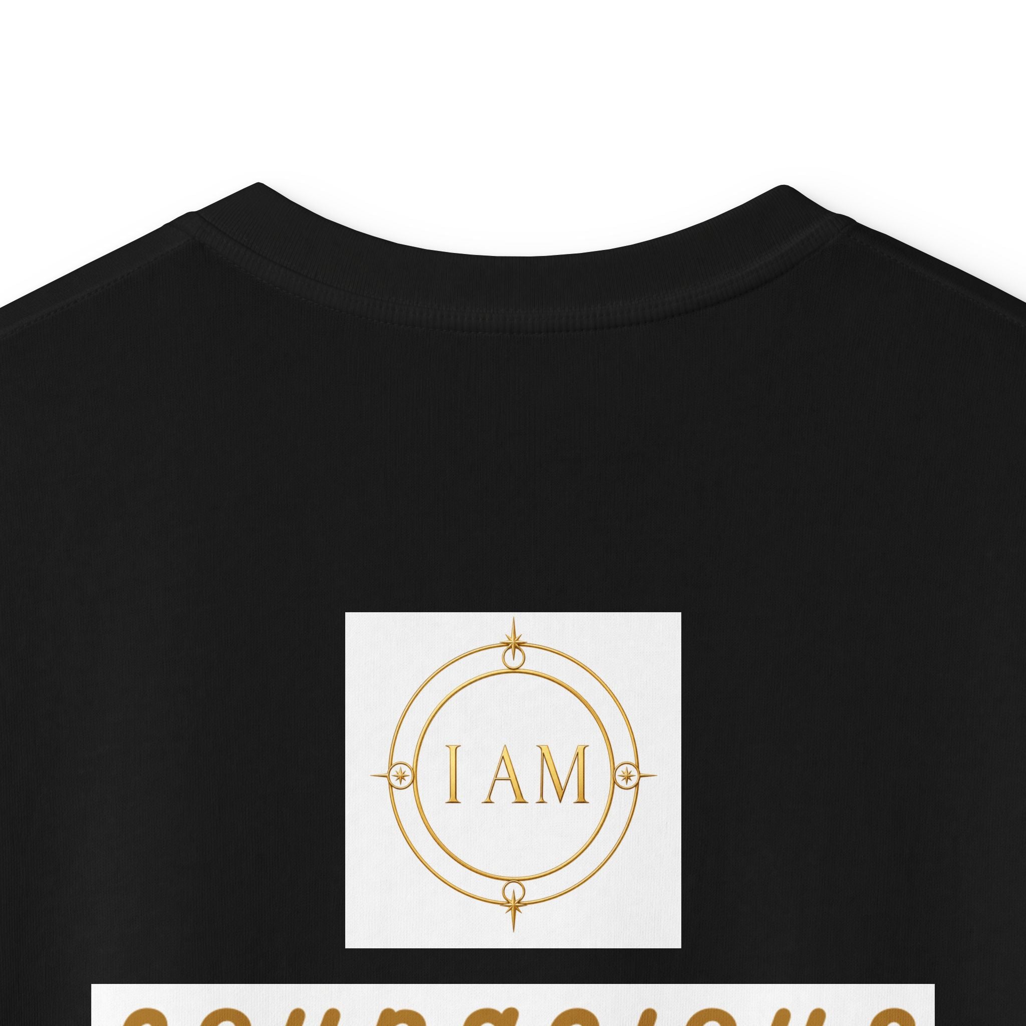 Kids Tee — Courageous Boy Graphic Shirt ("I Am Courageous")