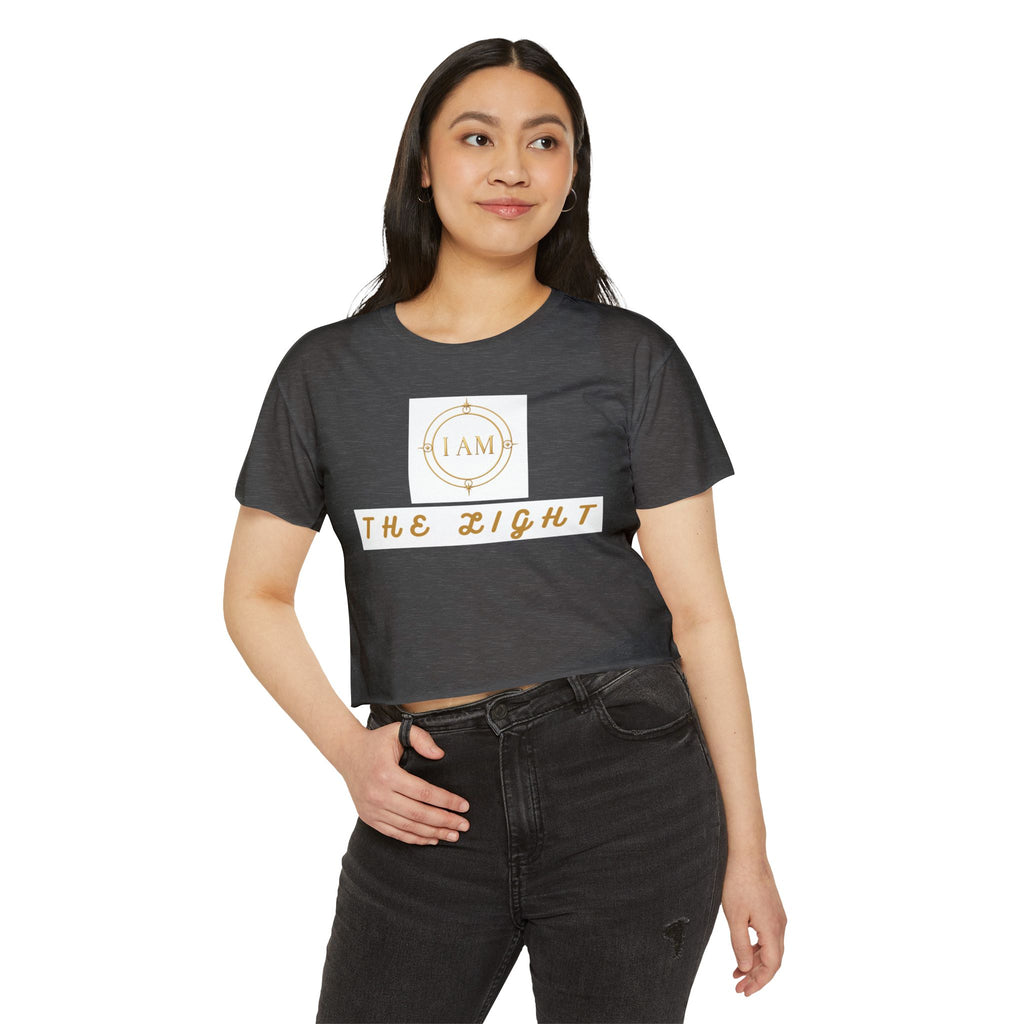 Ladies  Cropped T-shirt Top — Women's Spiritual Festival Tee