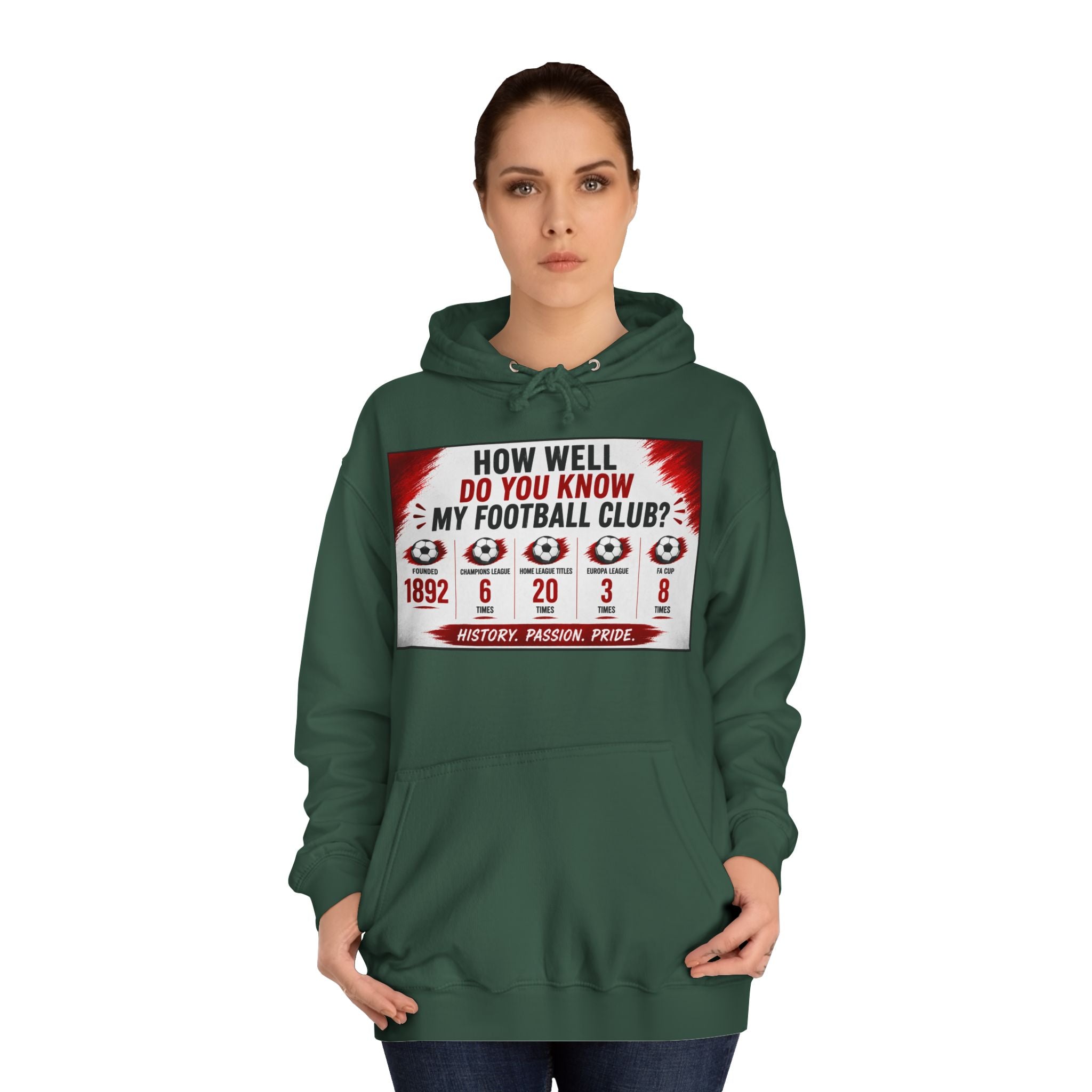 College Football Hoodie — "How Well Do You Know My Football Club?" Quiz Design