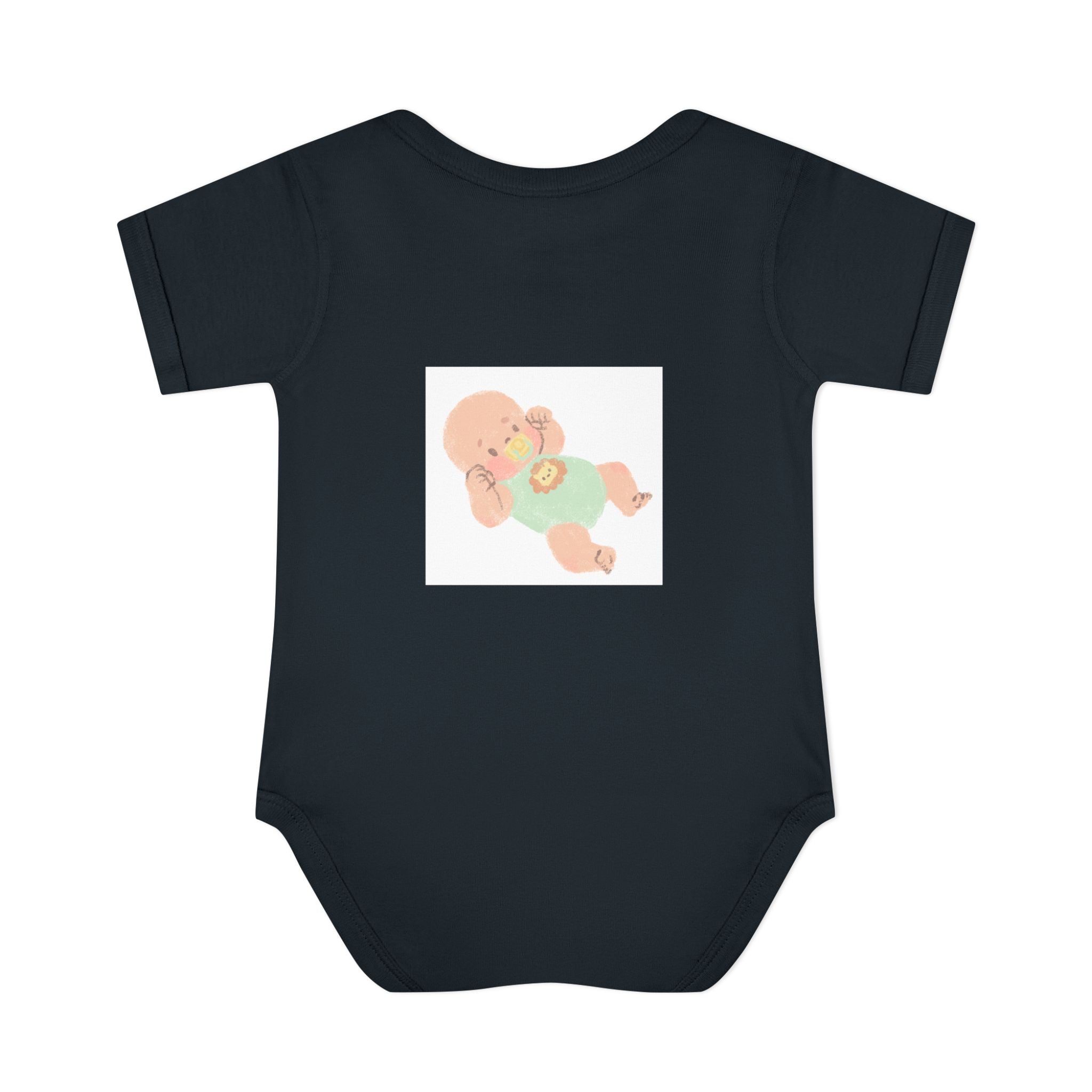 Luminous Baby Bodysuit — Cute Sleeping Infant Graphic Onesie