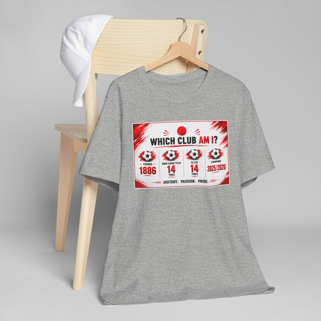 Which Club Am I? Soccer Trivia T-Shirt — Football Fan Quiz Tee