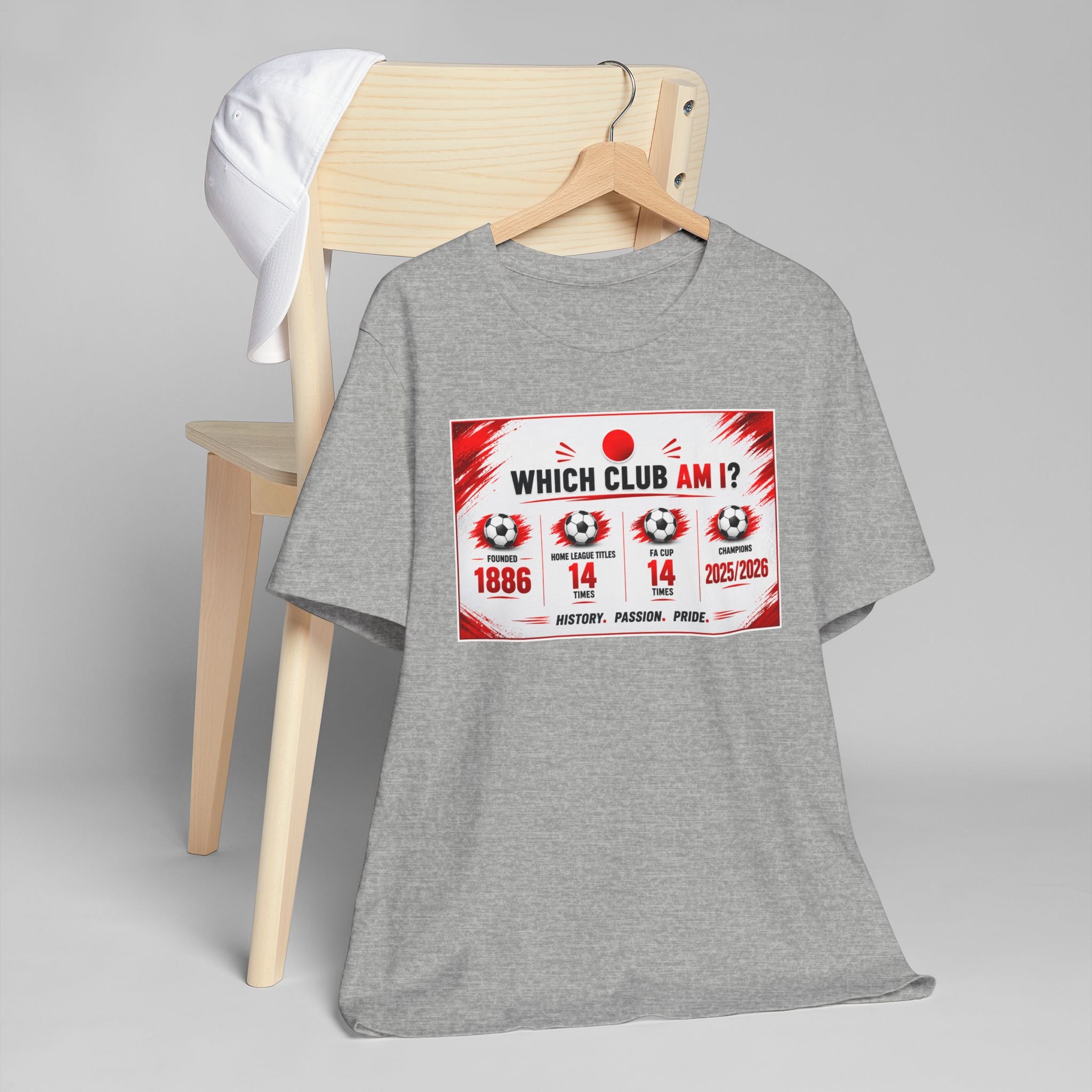 Which Club Am I? Soccer Trivia T-Shirt — Football Fan Quiz Tee