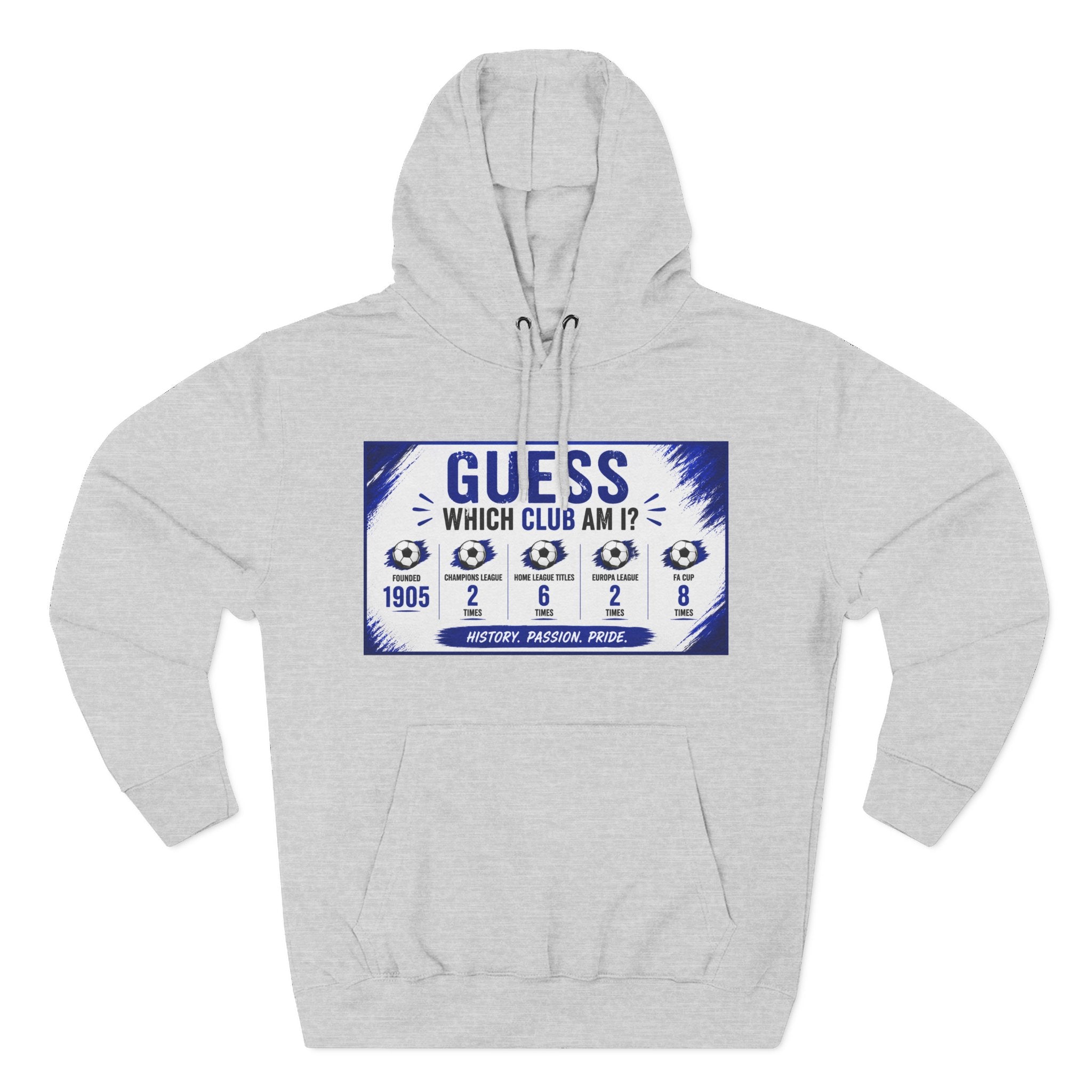 Three-Panel Fleece Hoodie