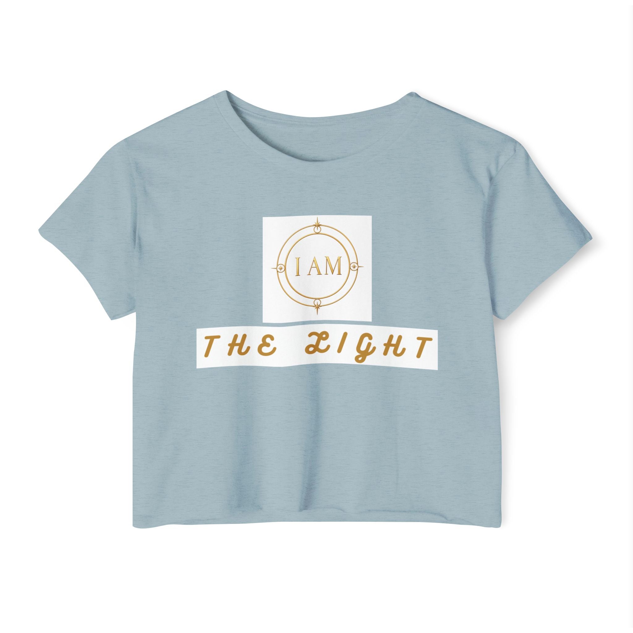 Ladies  Cropped T-shirt Top — Women's Spiritual Festival Tee