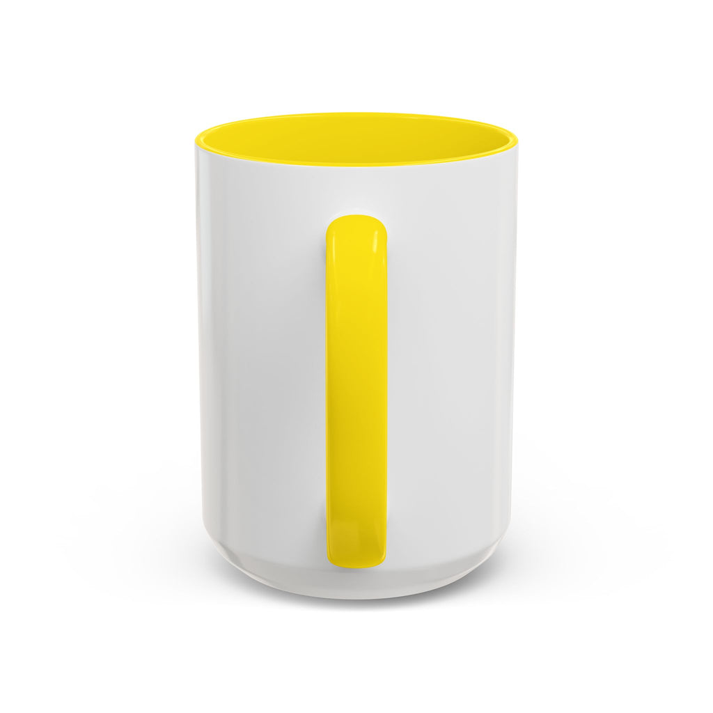 I AM Grounded Accent Coffee Mug — Inspirational Gold Script Ceramic Mug