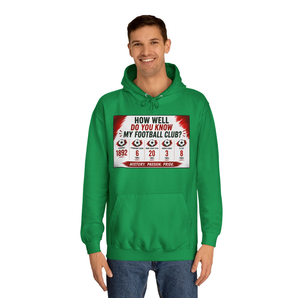 College Football Hoodie — "How Well Do You Know My Football Club?" Quiz Design