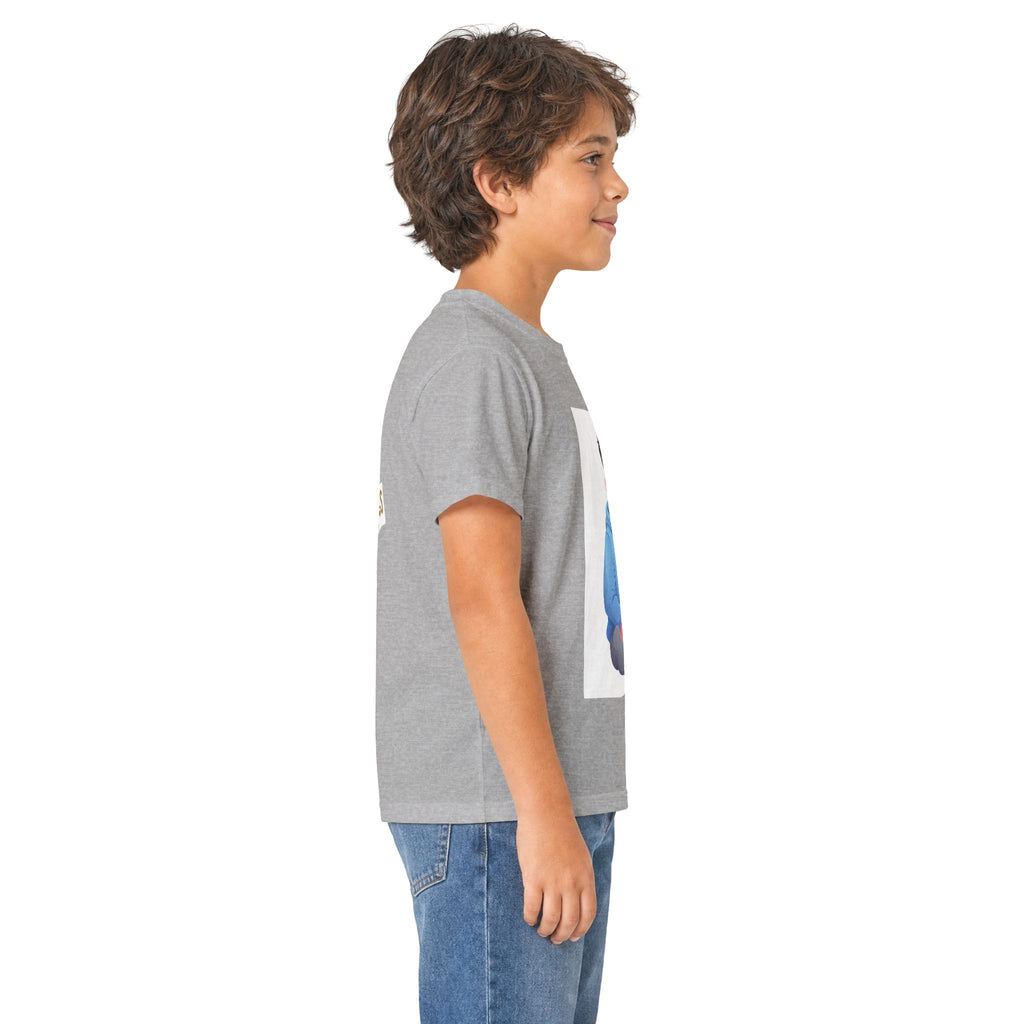 Kids Tee — Courageous Boy Graphic Shirt ("I Am Courageous")