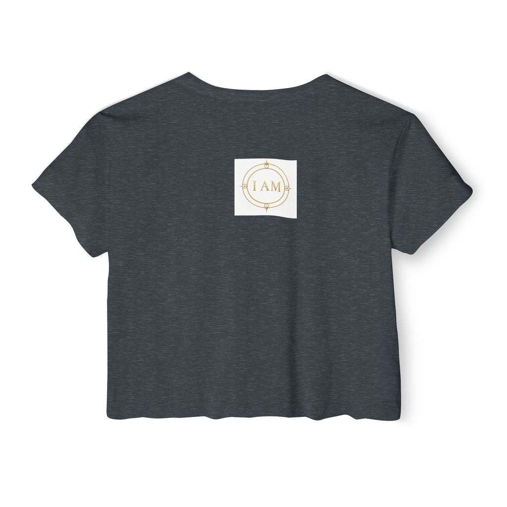 Ladies  Cropped T-shirt Top — Women's Spiritual Festival Tee