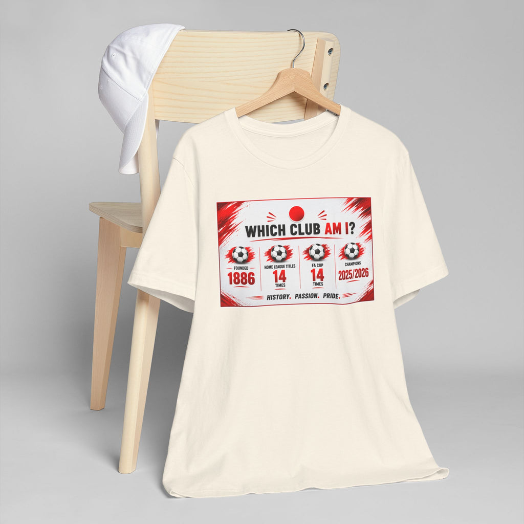 Which Club Am I? Soccer Trivia T-Shirt — Football Fan Quiz Tee