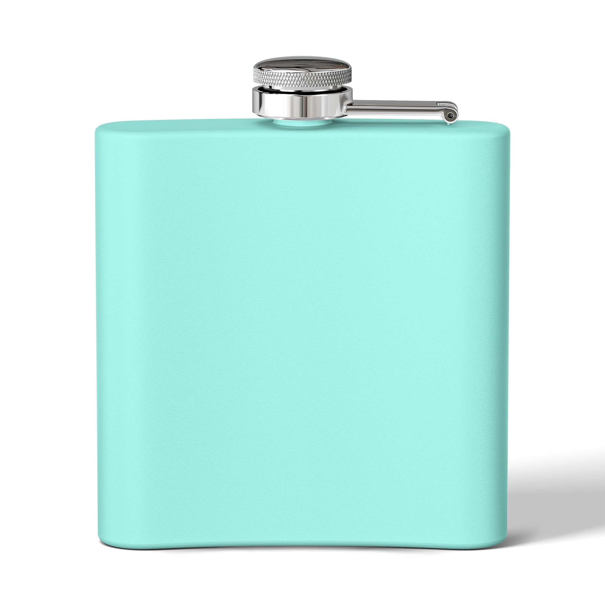 Flask — "I AM AT PEACE" Stainless Steel 6oz Hip Flask | Inspirational Calm Gift