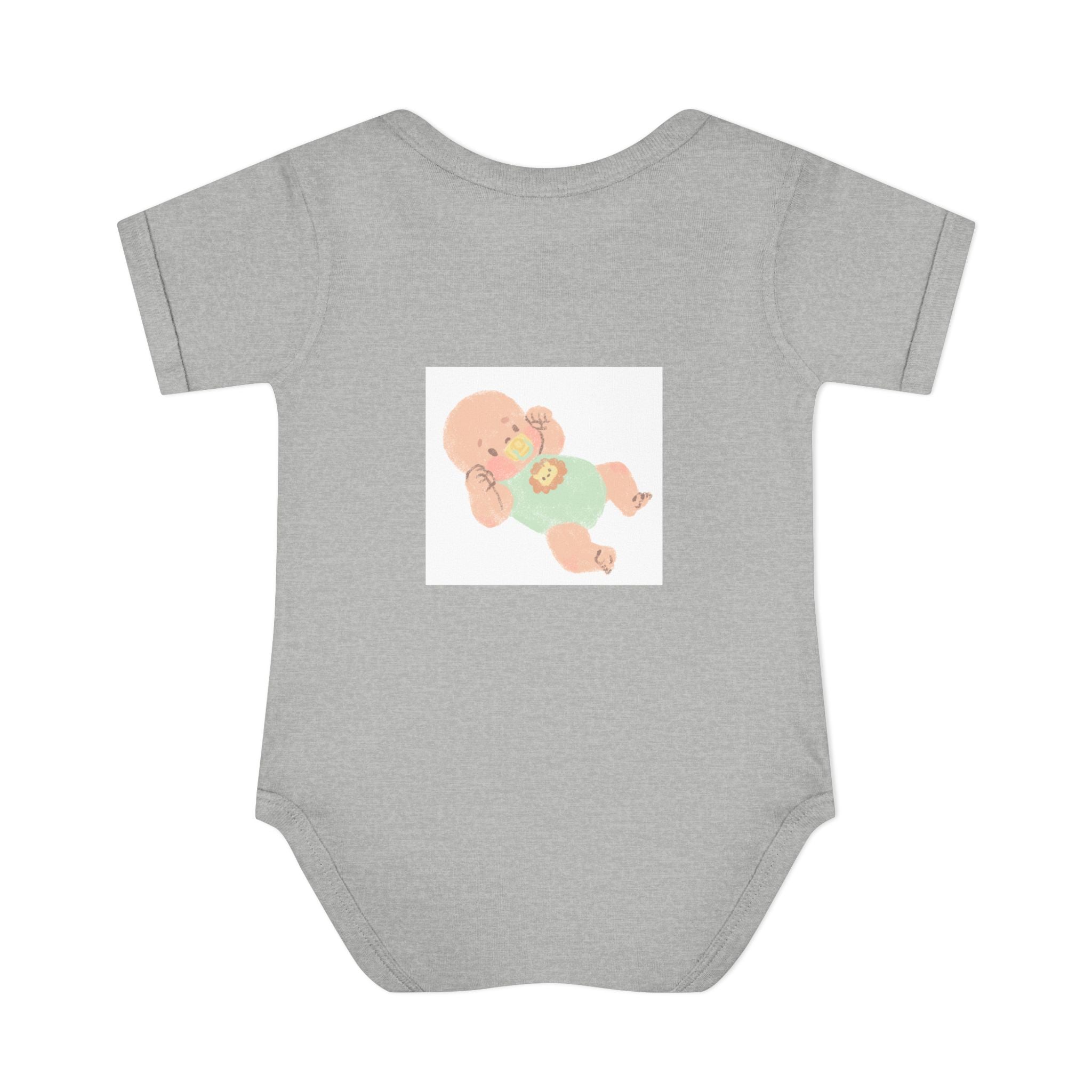 Luminous Baby Bodysuit — Cute Sleeping Infant Graphic Onesie