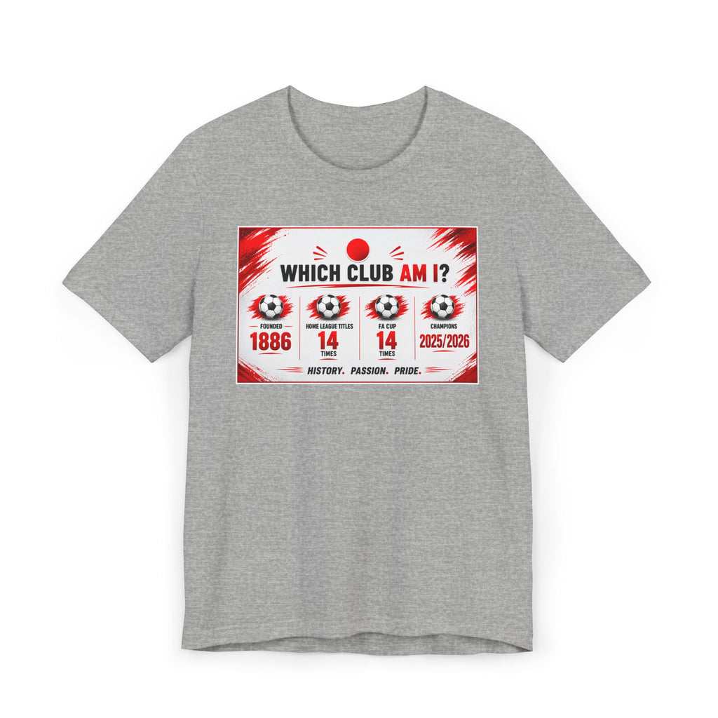 Which Club Am I? Soccer Trivia T-Shirt — Football Fan Quiz Tee
