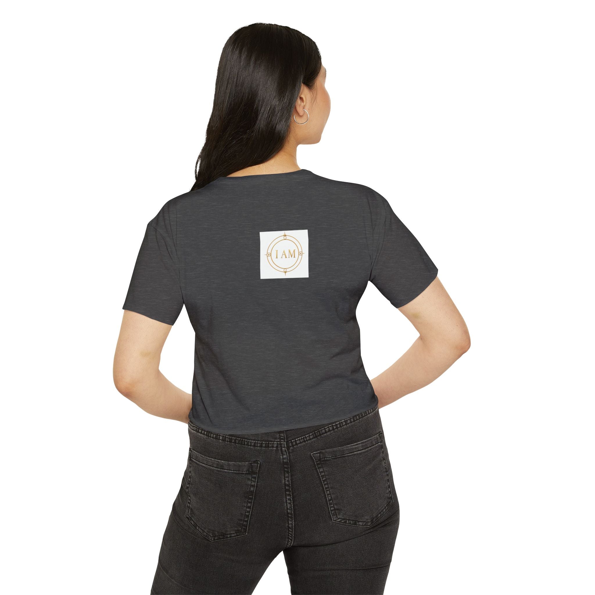 Ladies  Cropped T-shirt Top — Women's Spiritual Festival Tee