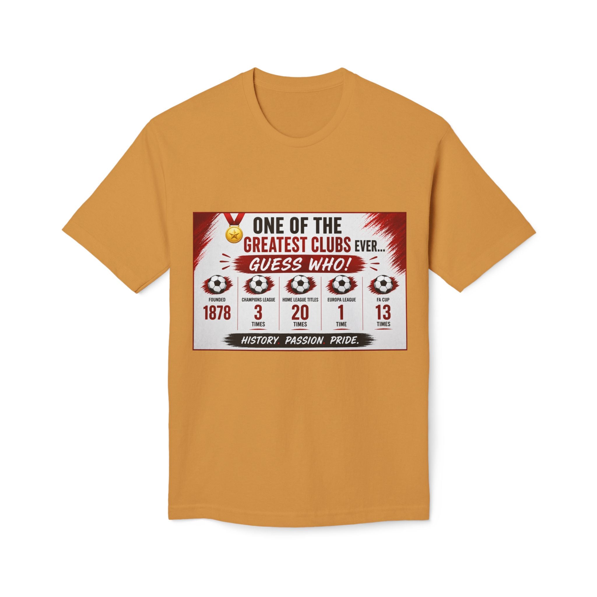 Soccer Club Stats Graphic T-Shirt – "One of the Greatest Clubs Ever" Fan Tee
