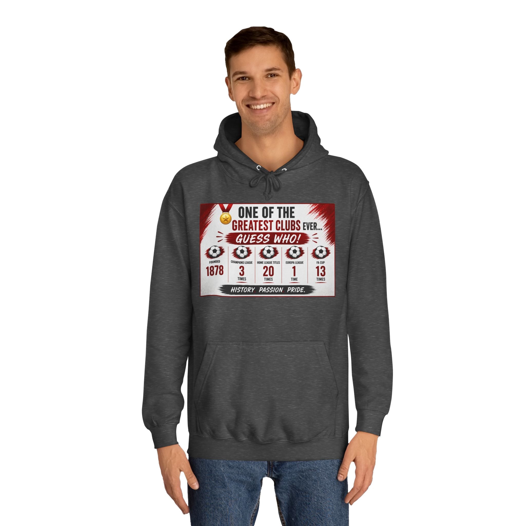 College Hoodie — "One of the Greatest Clubs Ever" Vintage Sports Graphic