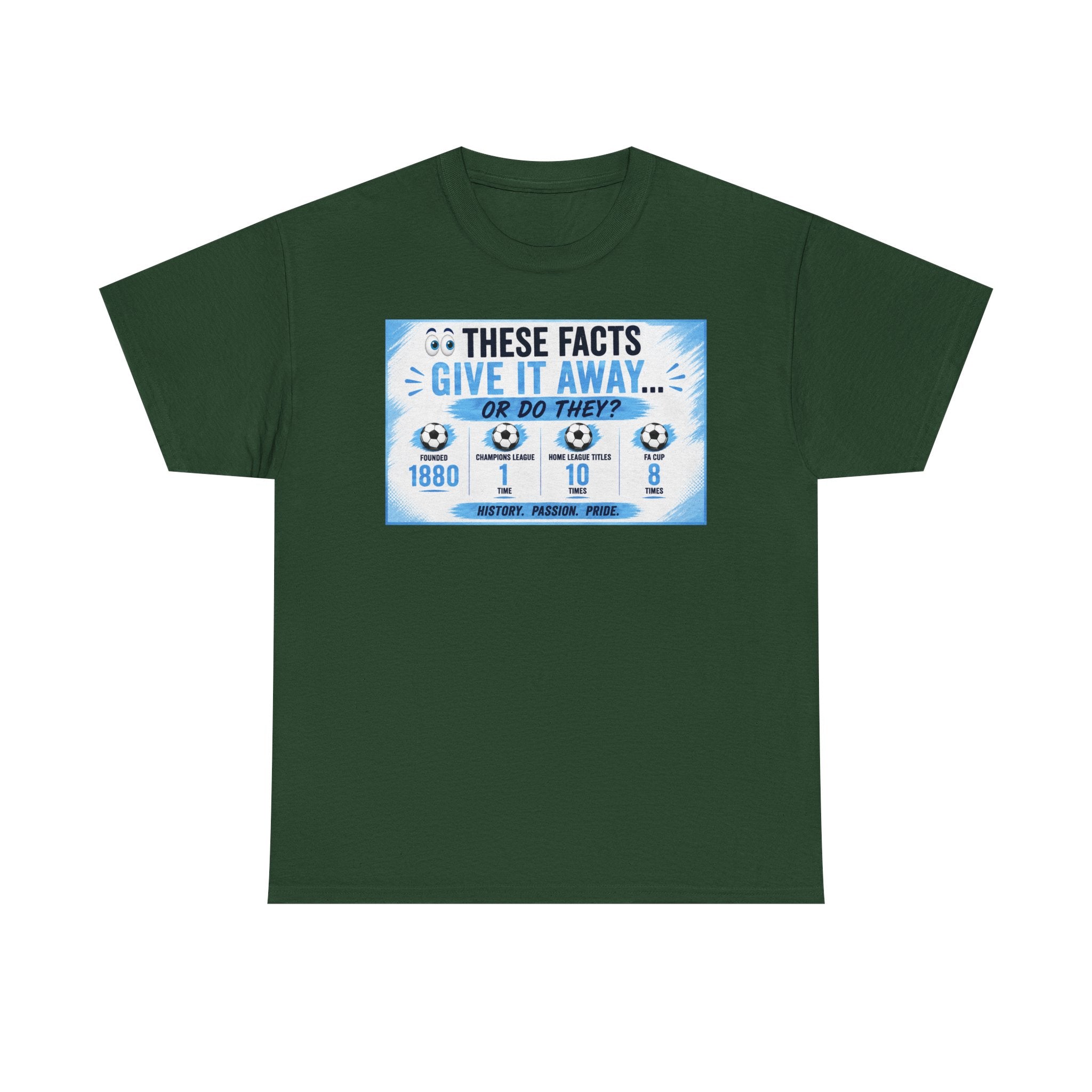 T-Shirt — “These Facts Give It Away… Or Do They?” Infographic Tee