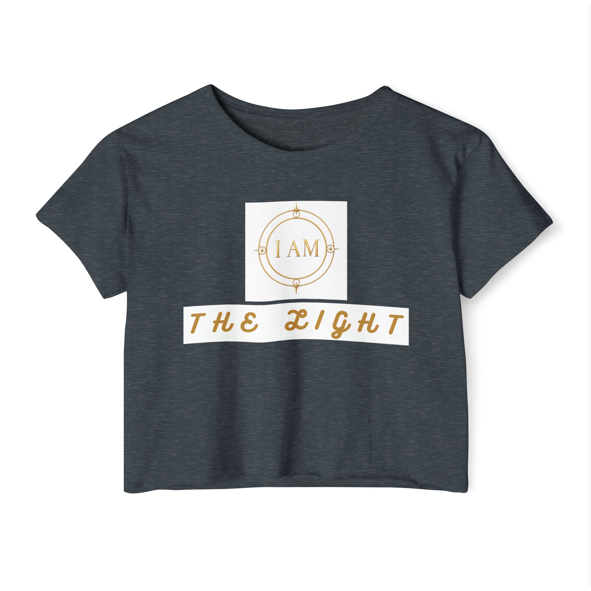 Ladies  Cropped T-shirt Top — Women's Spiritual Festival Tee