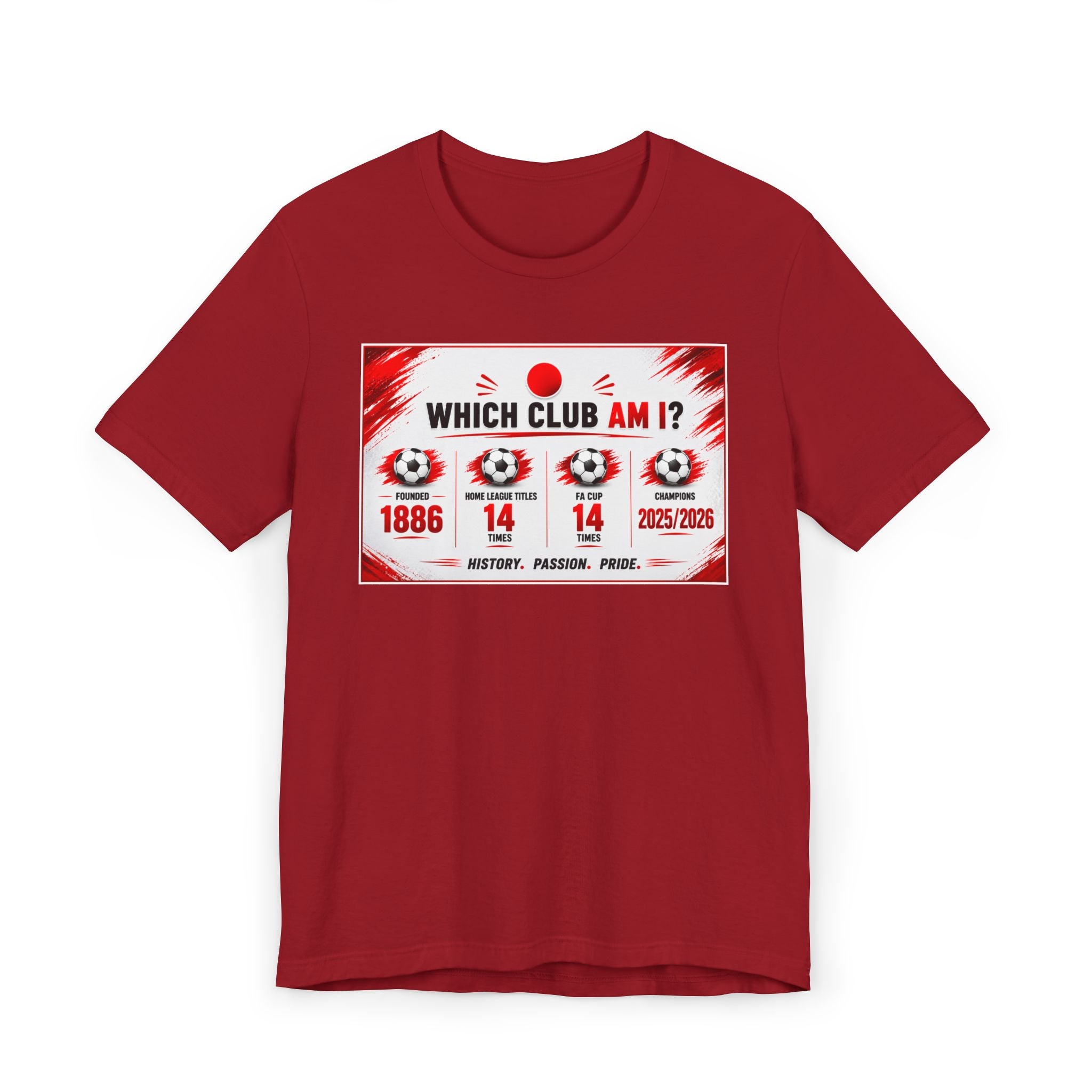Which Club Am I? Soccer Trivia T-Shirt — Football Fan Quiz Tee