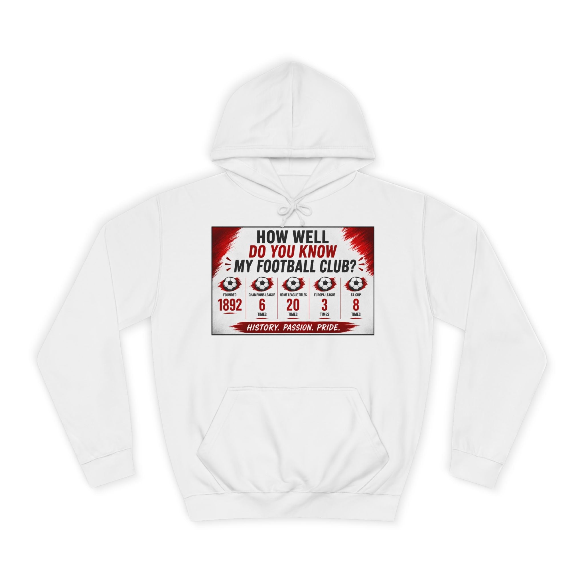 College Football Hoodie — "How Well Do You Know My Football Club?" Quiz Design