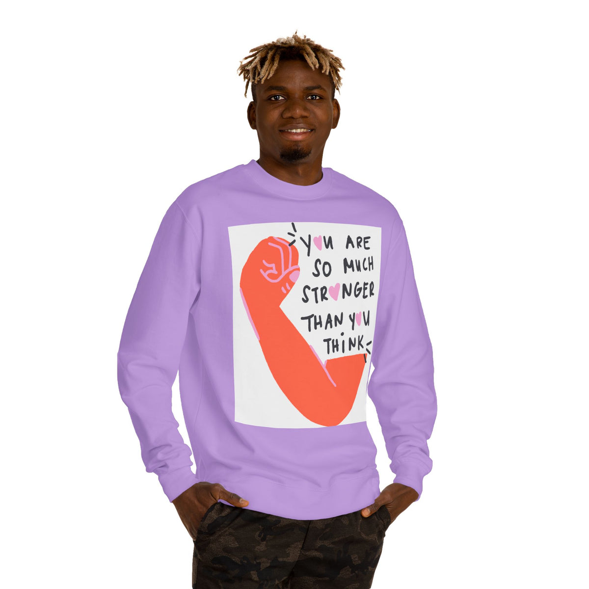Empowering Sweatshirt — "You Are So Much Stronger Than You Think" Crewneck