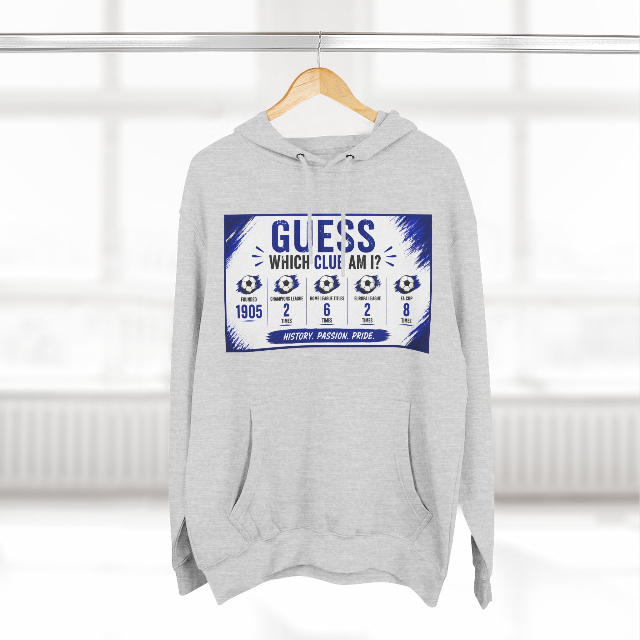 Three-Panel Fleece Hoodie