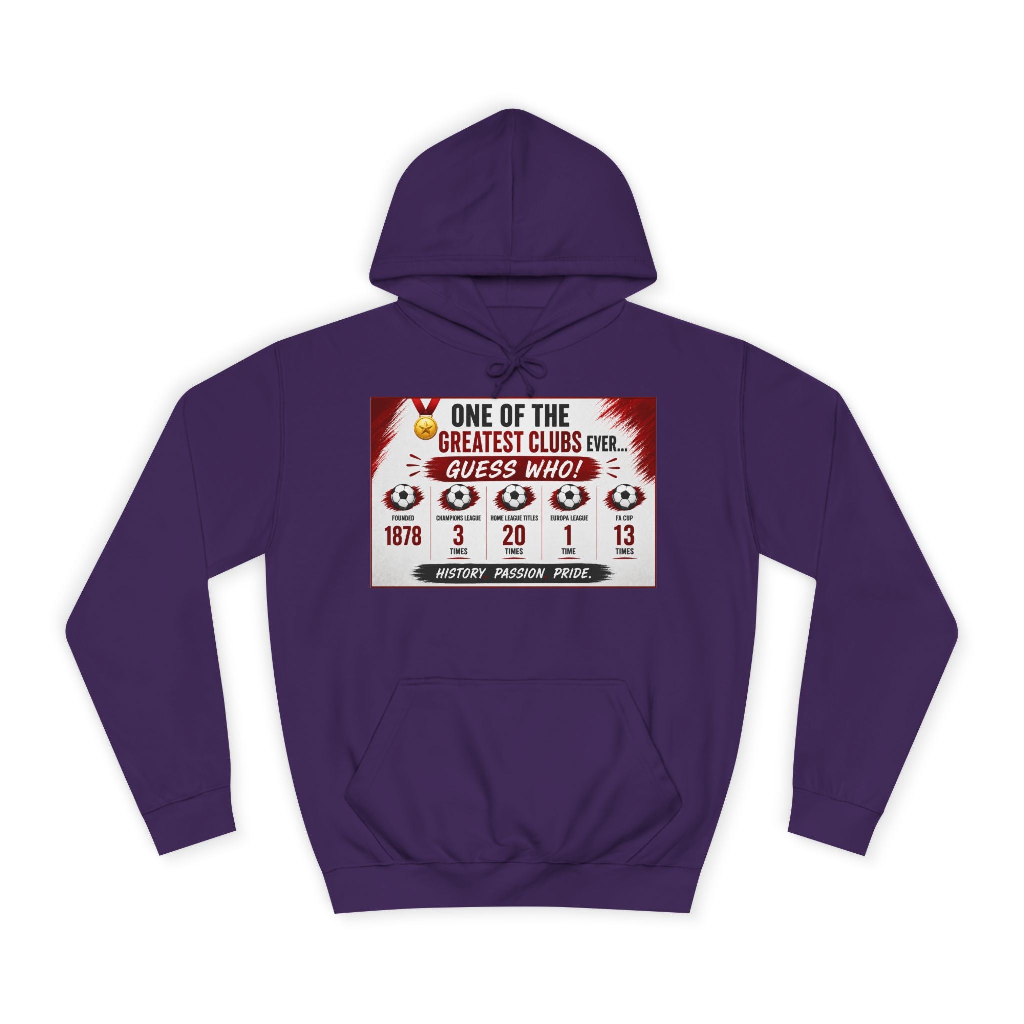 College Hoodie — "One of the Greatest Clubs Ever" Vintage Sports Graphic