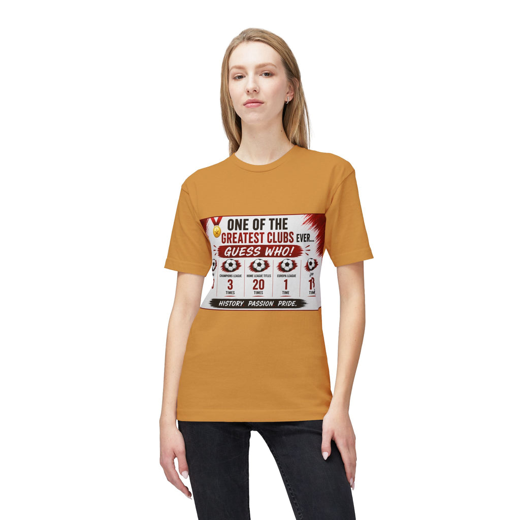 Soccer Club Stats Graphic T-Shirt – "One of the Greatest Clubs Ever" Fan Tee