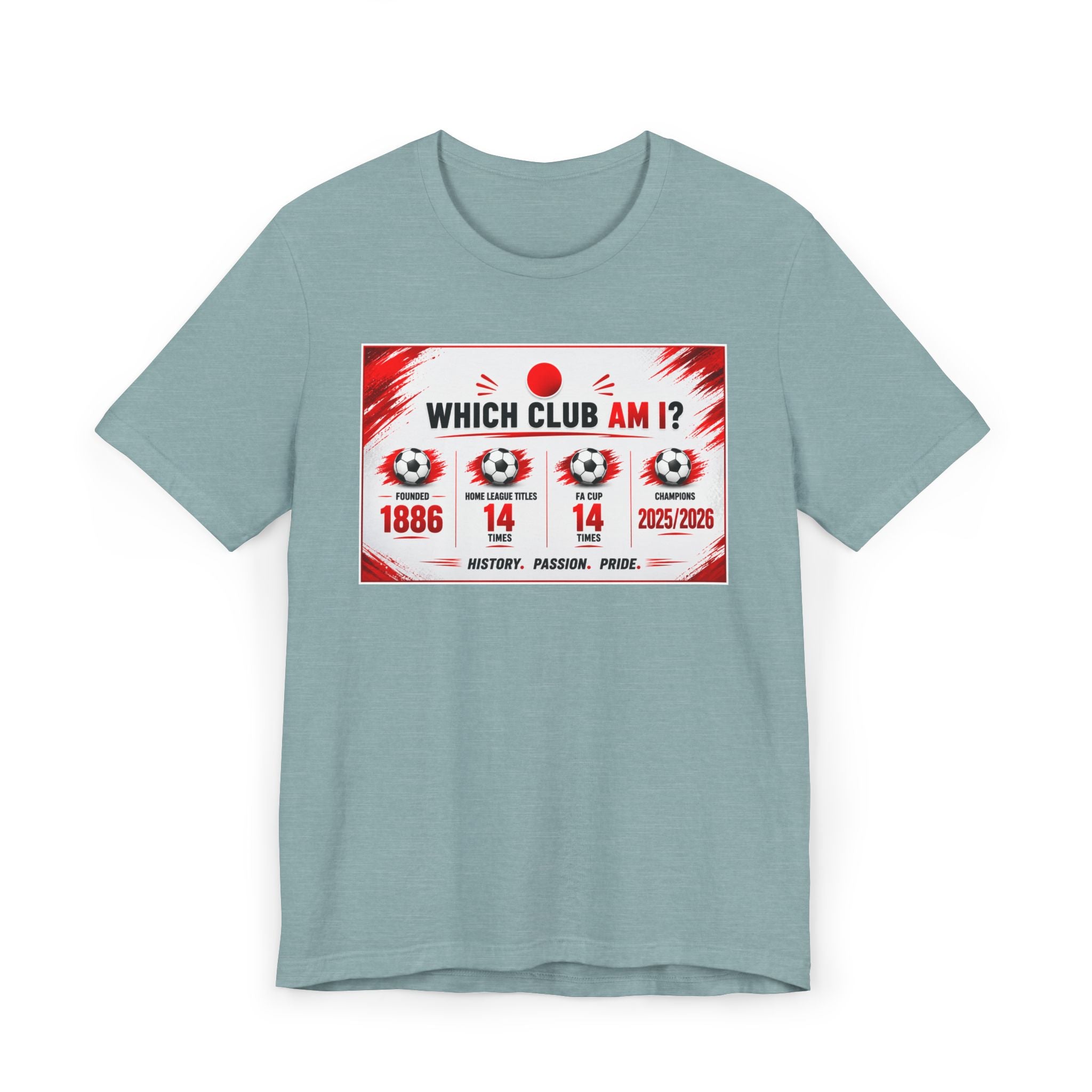 Which Club Am I? Soccer Trivia T-Shirt — Football Fan Quiz Tee