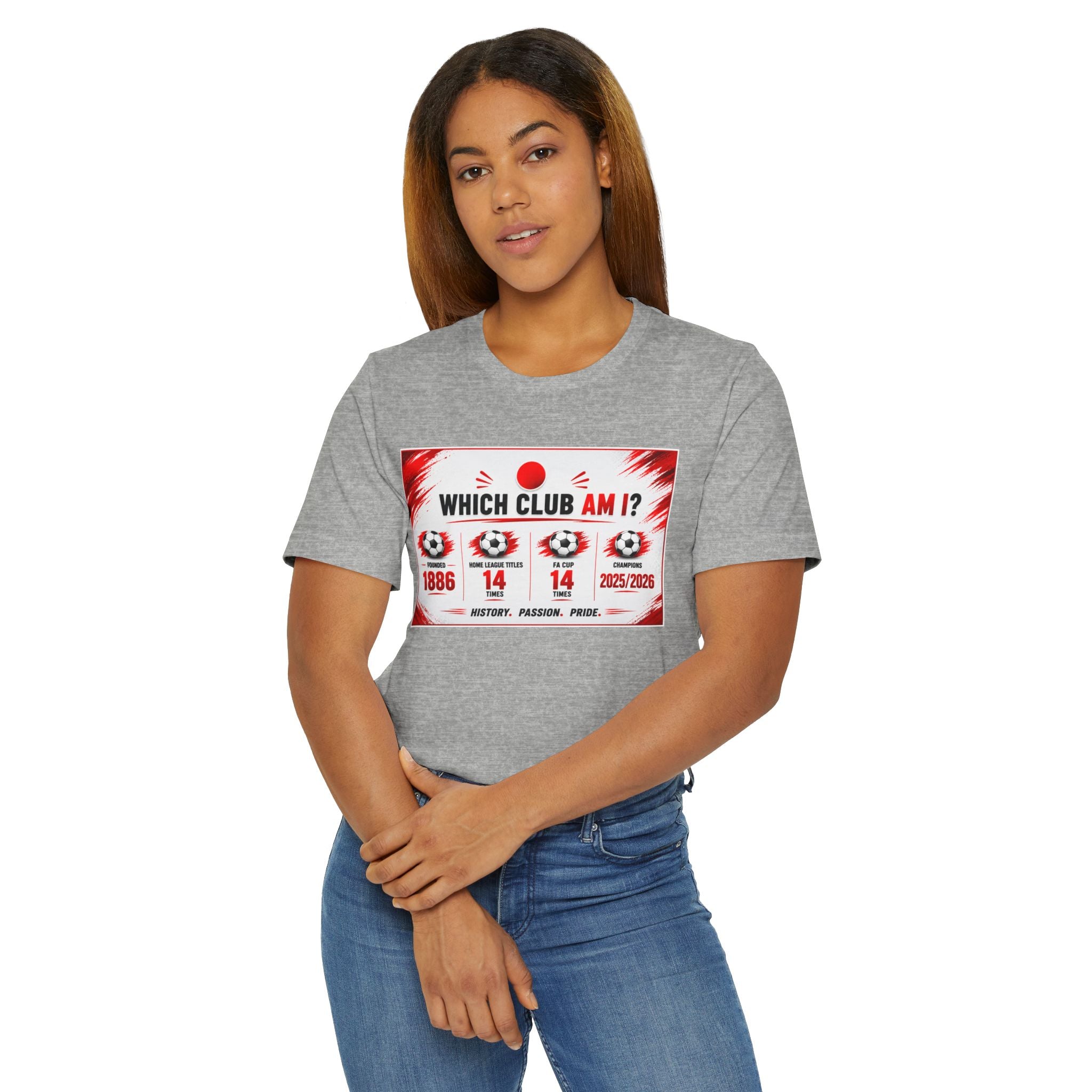 Which Club Am I? Soccer Trivia T-Shirt — Football Fan Quiz Tee