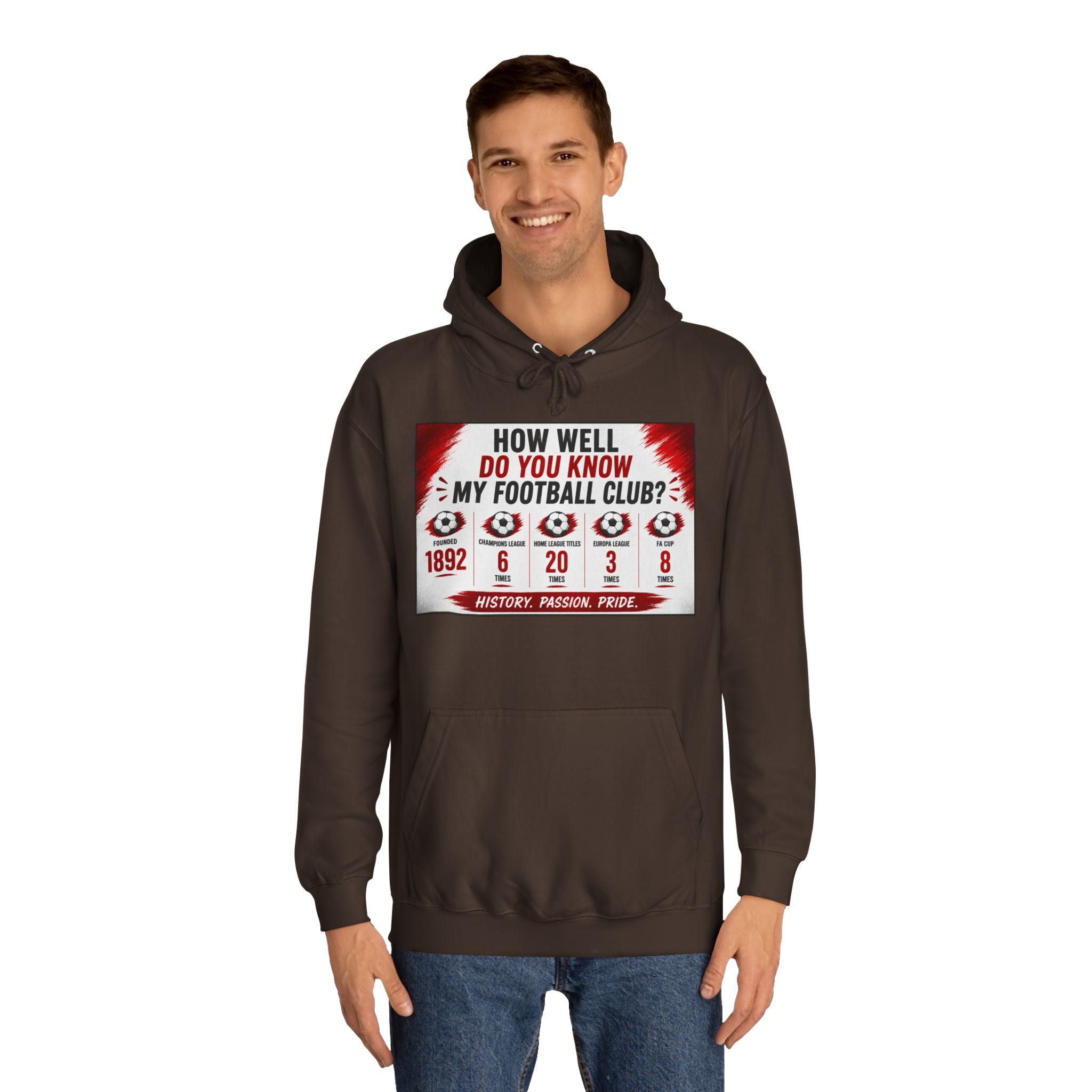 College Football Hoodie — "How Well Do You Know My Football Club?" Quiz Design