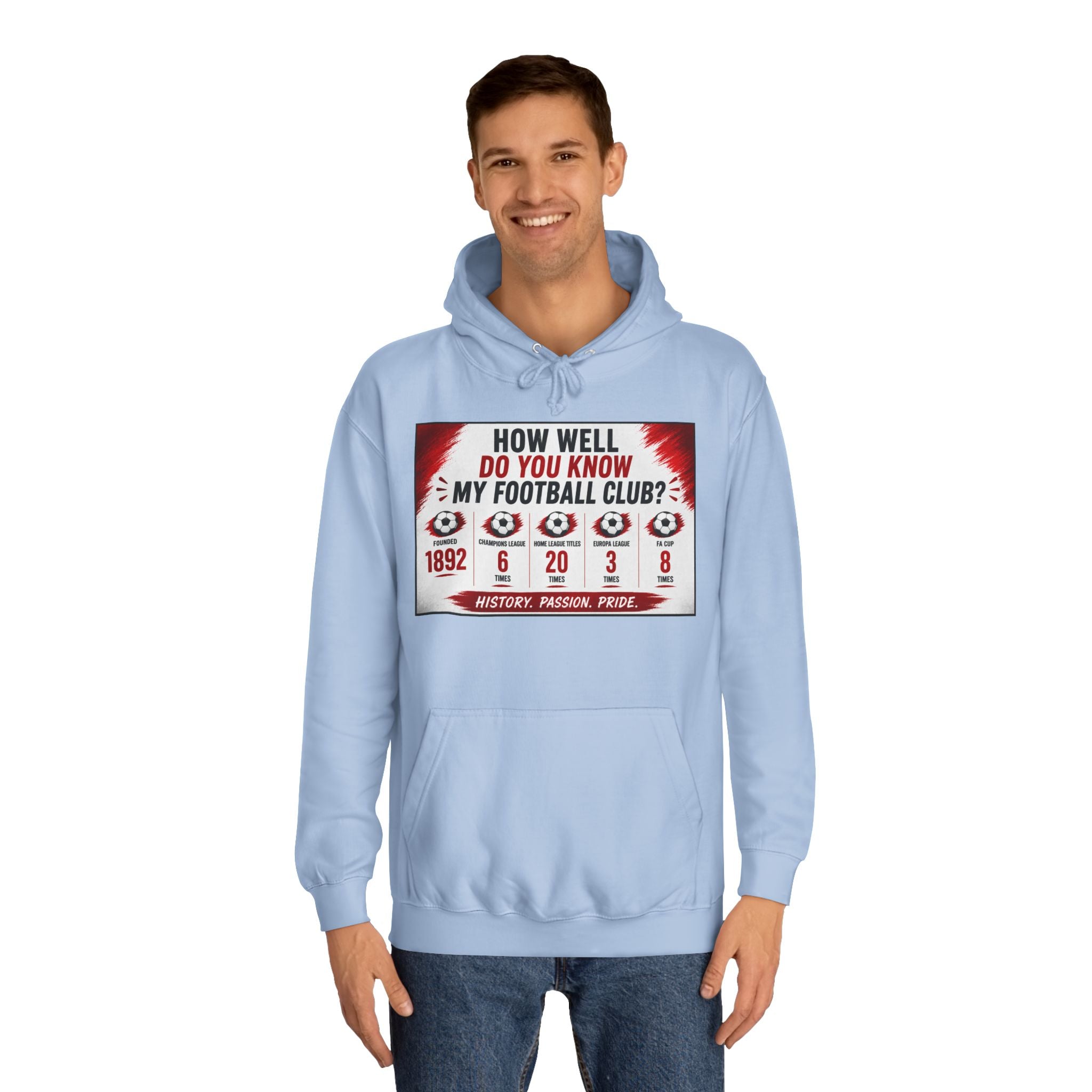 College Football Hoodie — "How Well Do You Know My Football Club?" Quiz Design