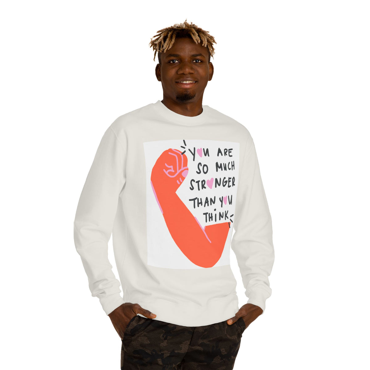 Empowering Sweatshirt — "You Are So Much Stronger Than You Think" Crewneck