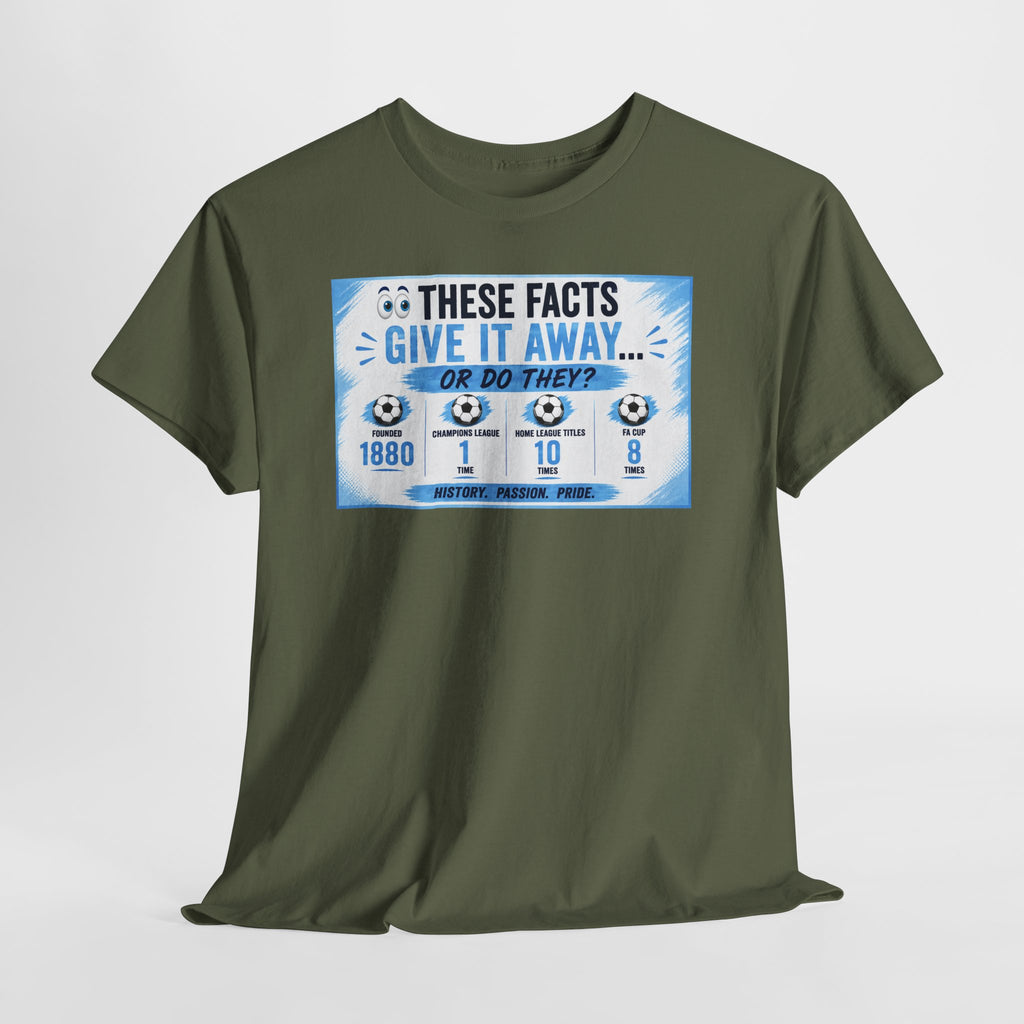 T-Shirt — “These Facts Give It Away… Or Do They?” Infographic Tee