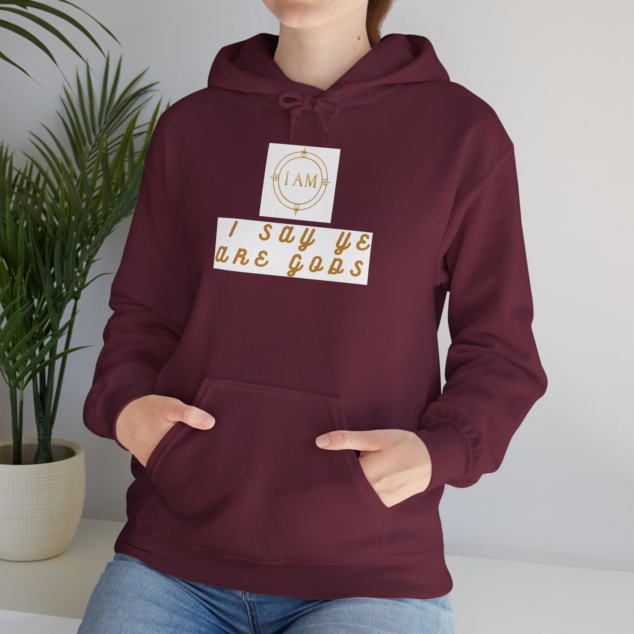 Midweight hooded Unisex sweatshirt