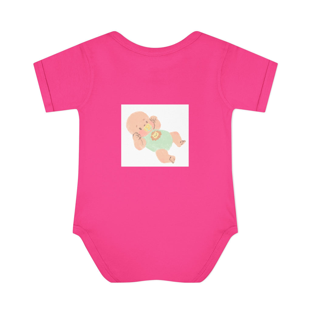 Luminous Baby Bodysuit — Cute Sleeping Infant Graphic Onesie