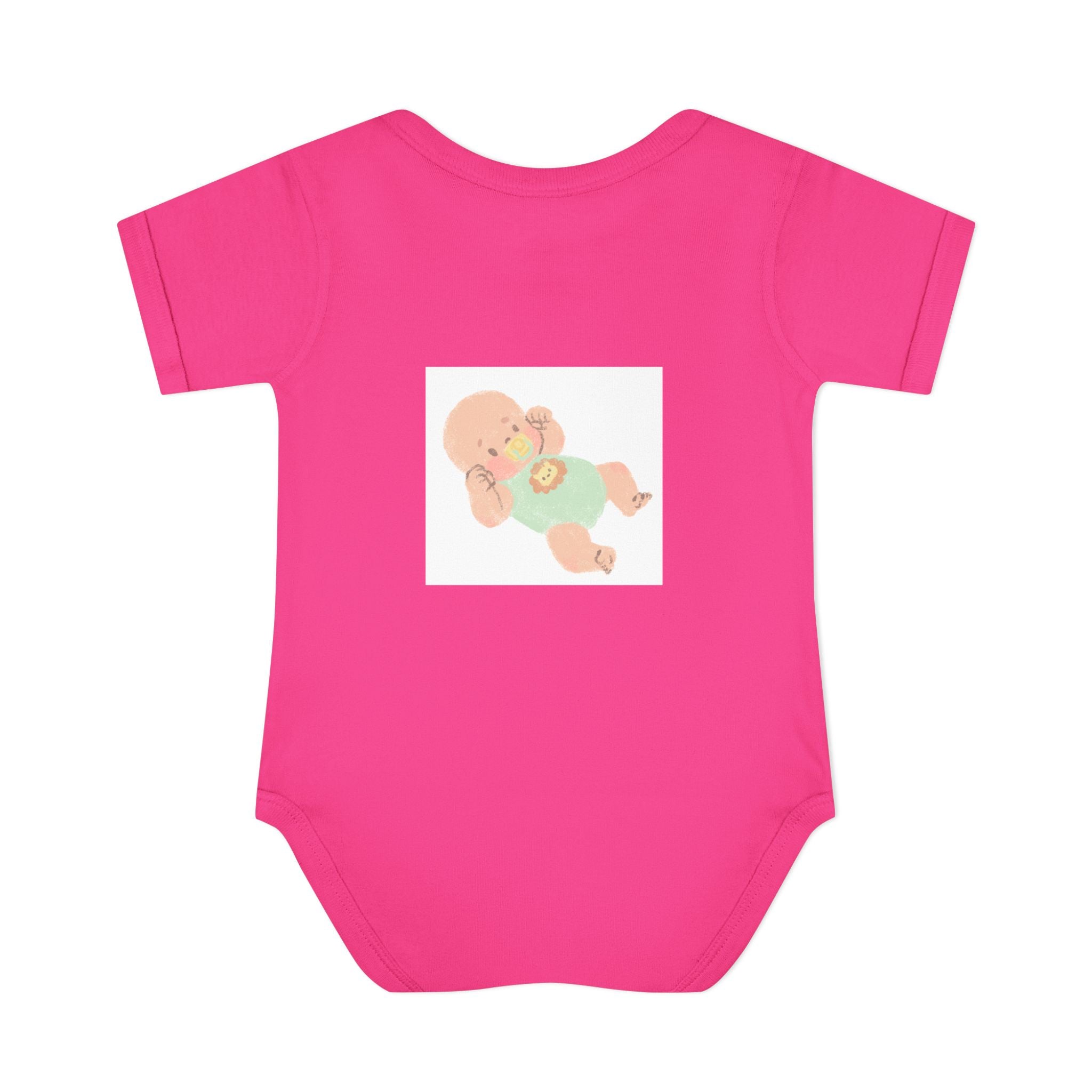 Luminous Baby Bodysuit — Cute Sleeping Infant Graphic Onesie