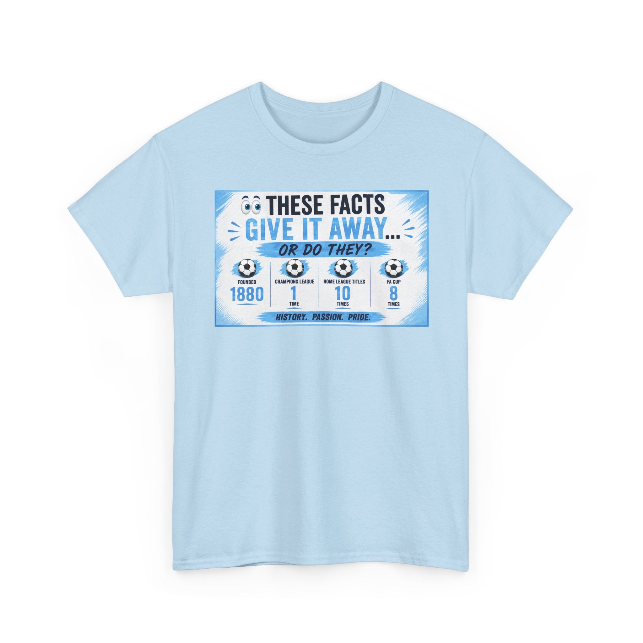 T-Shirt — “These Facts Give It Away… Or Do They?” Infographic Tee