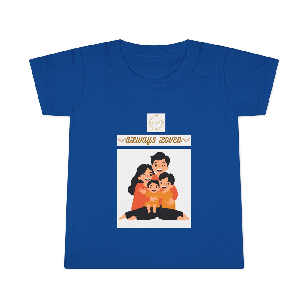 Toddler T-Shirt - "Always Loved" Cute Retro Heart Kids Tee