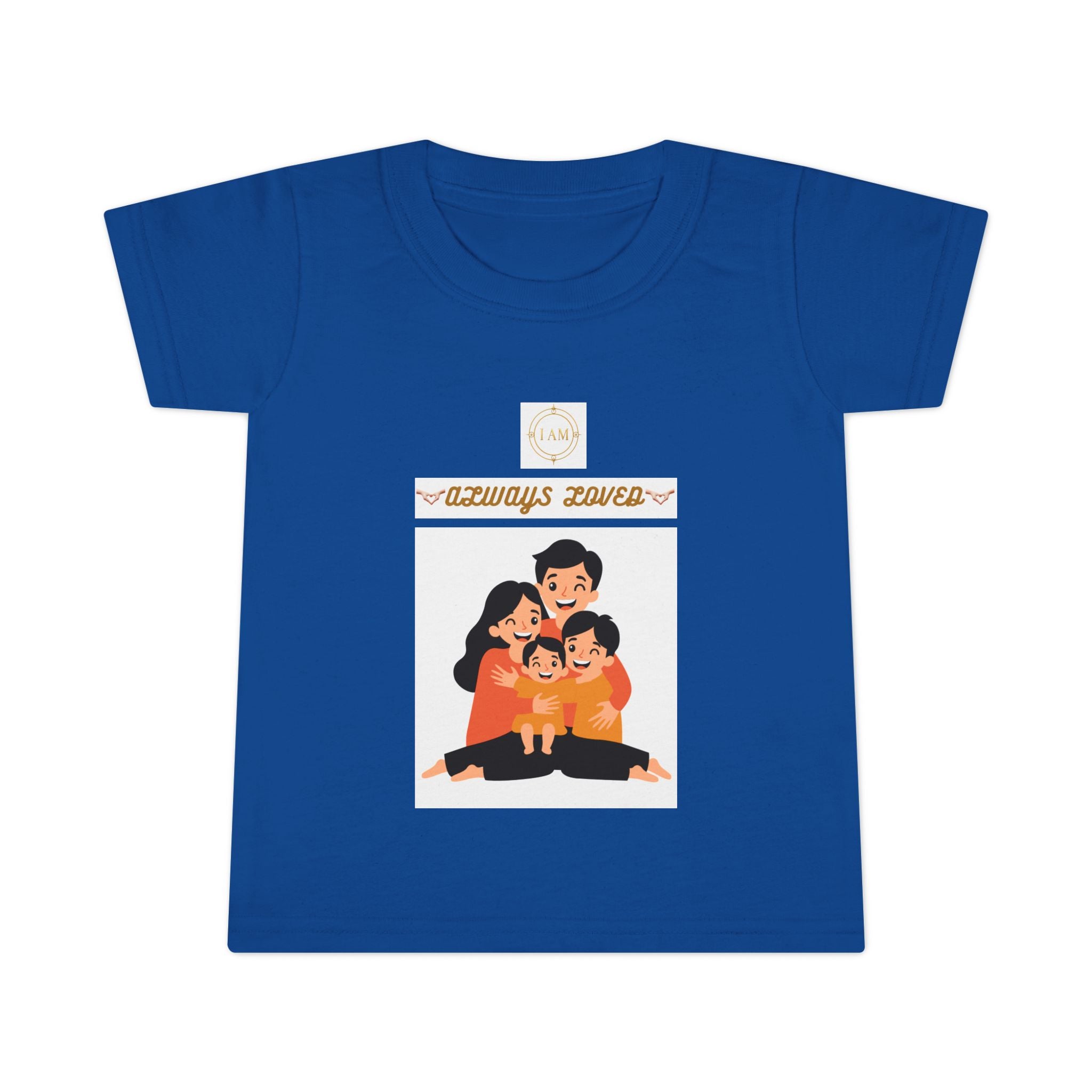 Toddler T-Shirt - "Always Loved" Cute Retro Heart Kids Tee