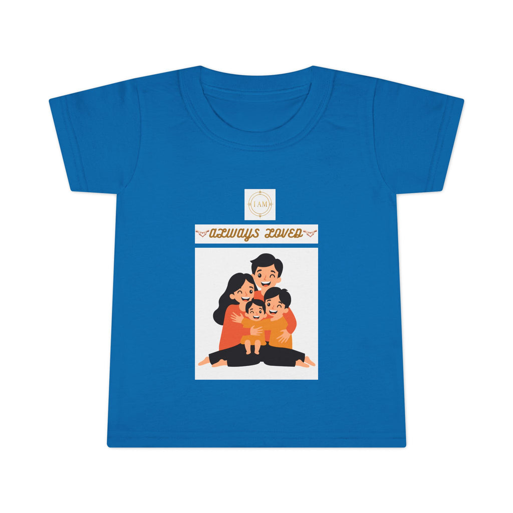 Toddler T-Shirt - "Always Loved" Cute Retro Heart Kids Tee