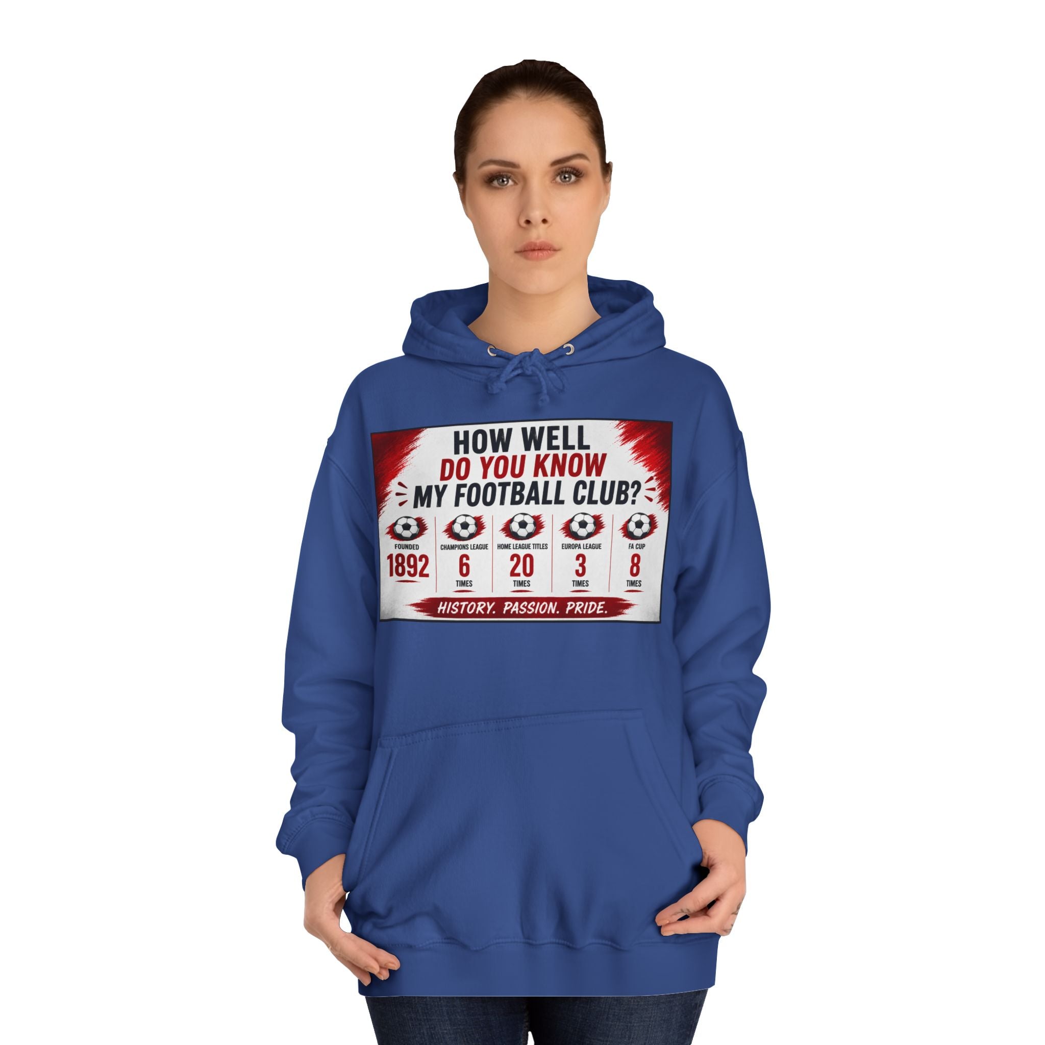 College Football Hoodie — "How Well Do You Know My Football Club?" Quiz Design