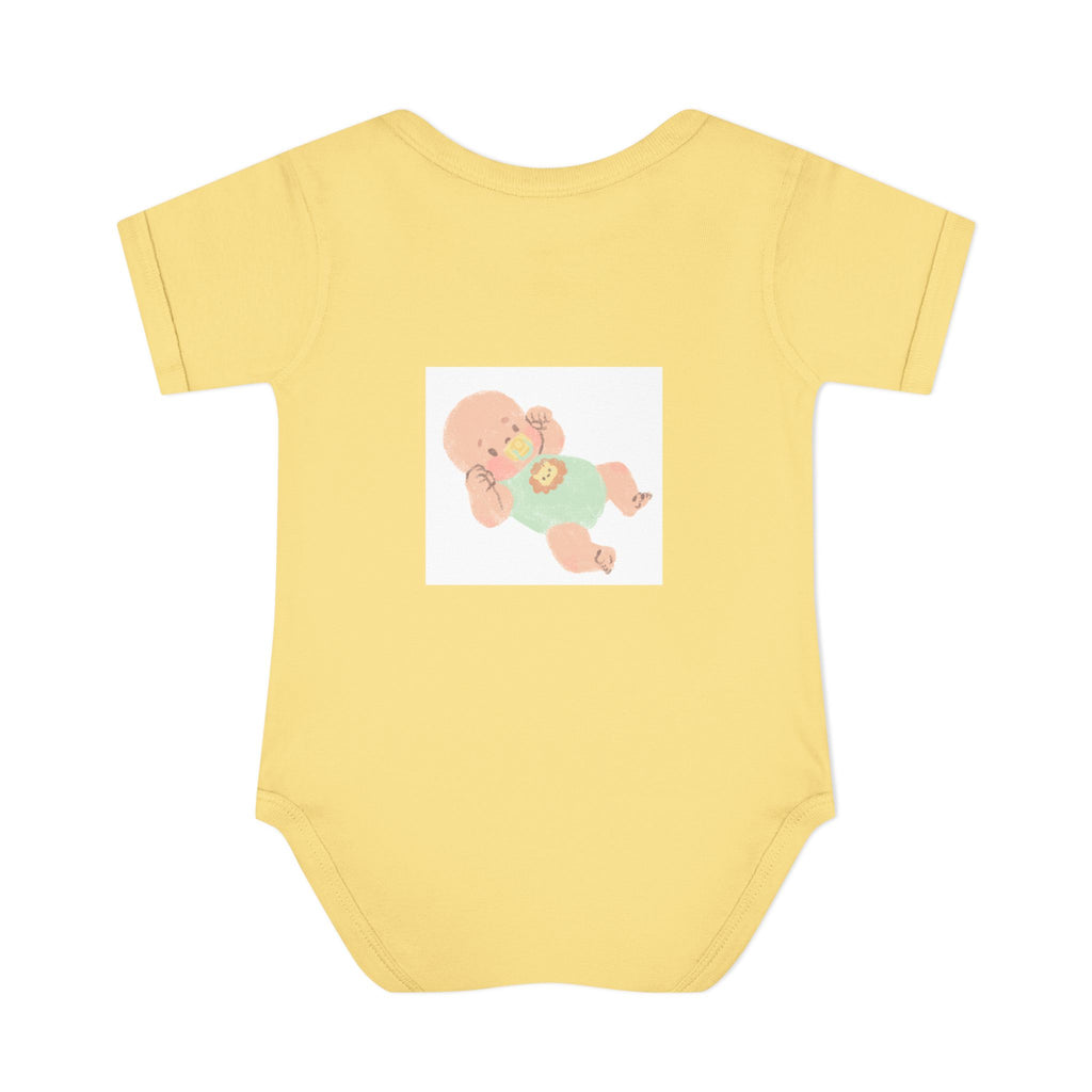 Luminous Baby Bodysuit — Cute Sleeping Infant Graphic Onesie