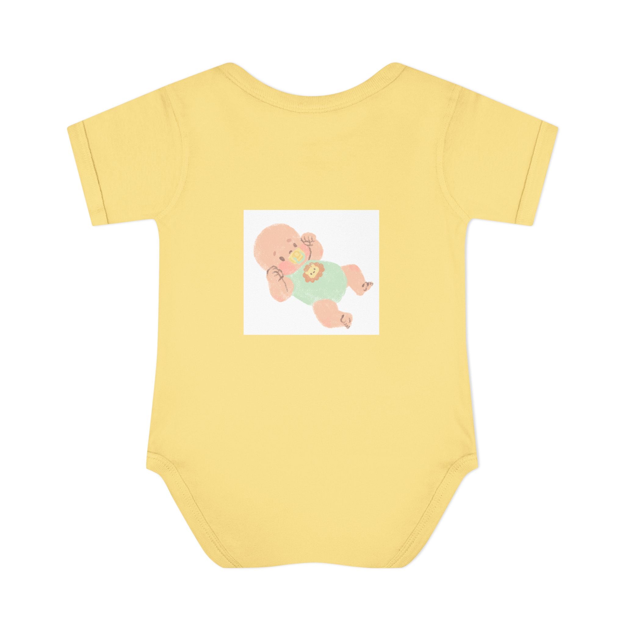 Luminous Baby Bodysuit — Cute Sleeping Infant Graphic Onesie