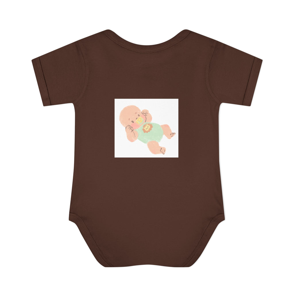 Luminous Baby Bodysuit — Cute Sleeping Infant Graphic Onesie