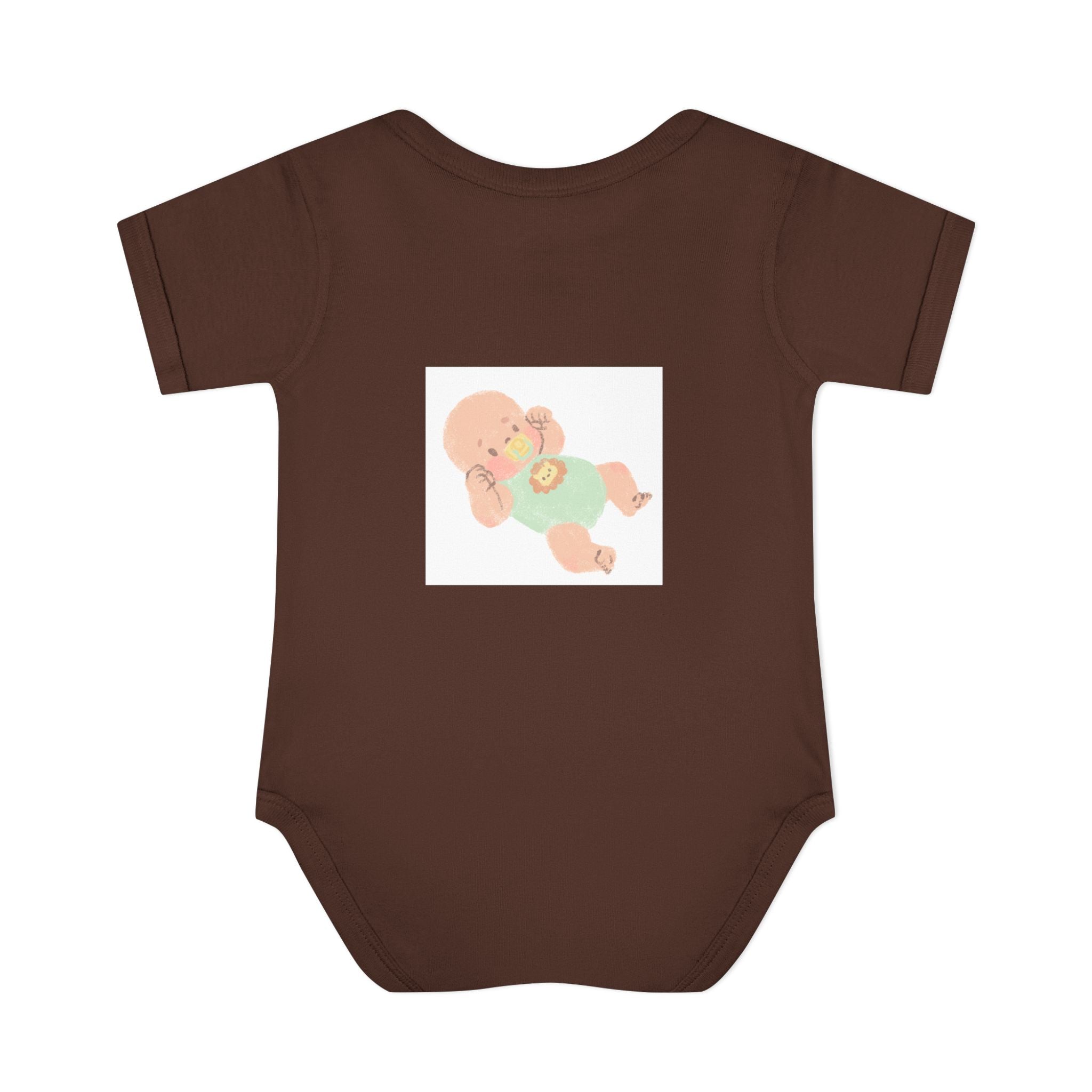 Luminous Baby Bodysuit — Cute Sleeping Infant Graphic Onesie