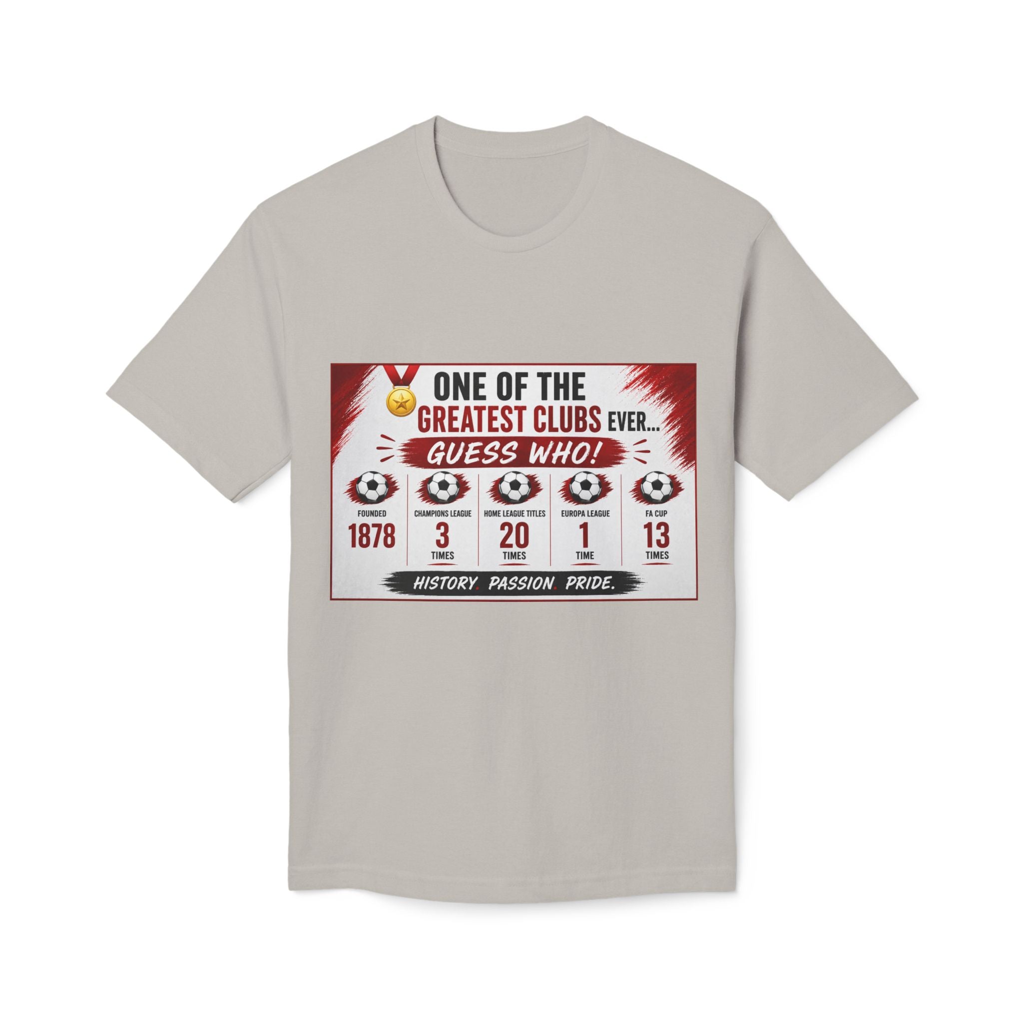 Soccer Club Stats Graphic T-Shirt – "One of the Greatest Clubs Ever" Fan Tee
