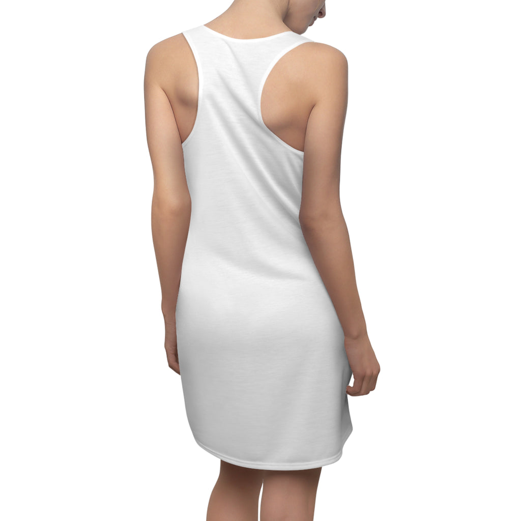 Racerback Dress — Minimal Gold Crest "Calm" Tank Dress