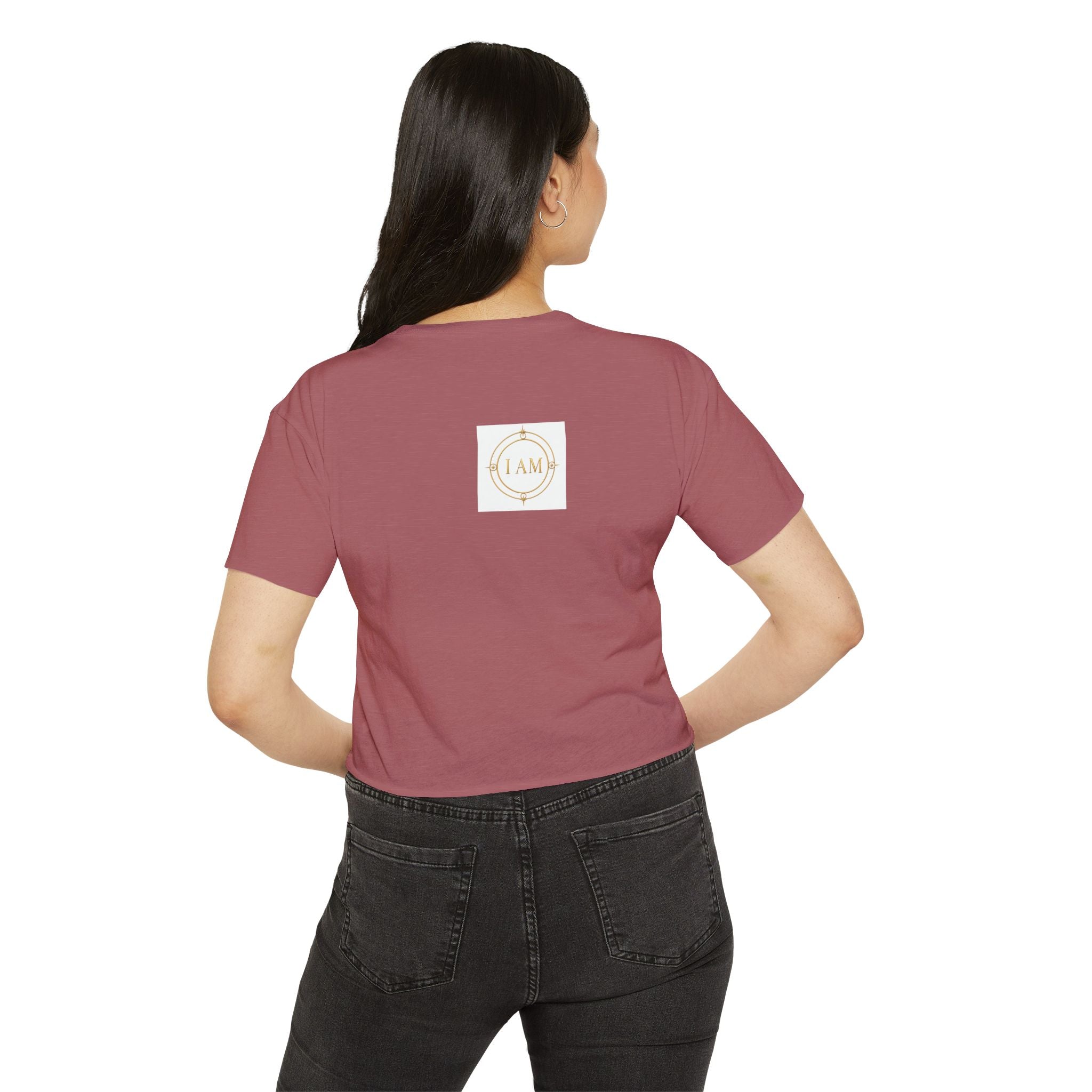 Ladies  Cropped T-shirt Top — Women's Spiritual Festival Tee